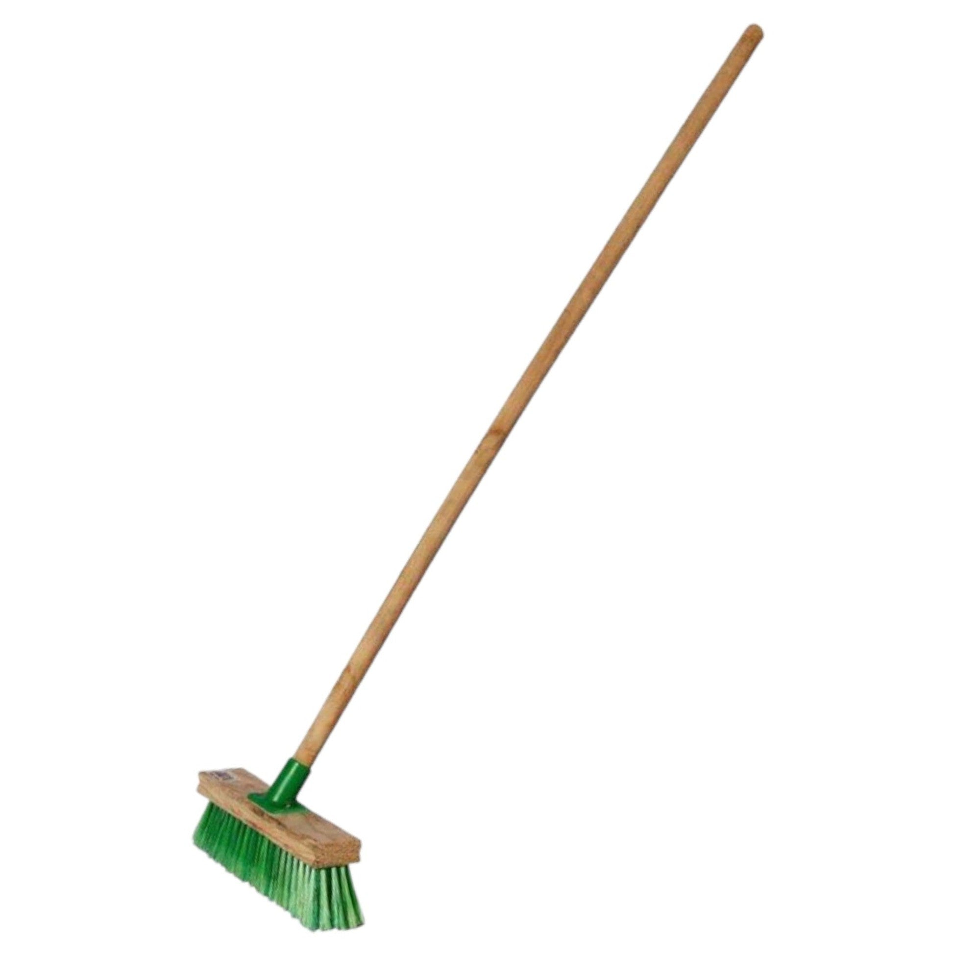 Elite Plastic Budget Broom with Wooden Handle 120cm