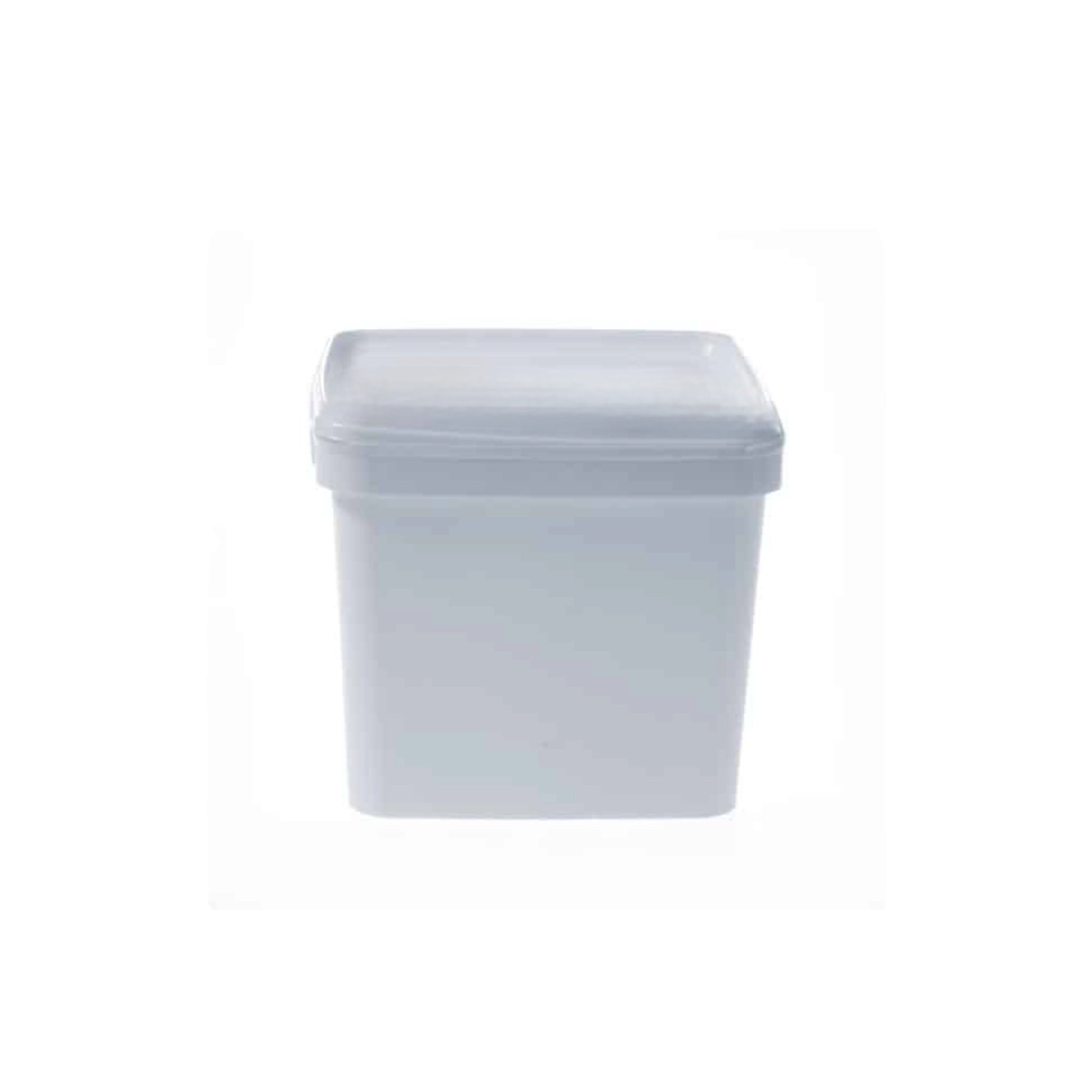 5L Ice Cream Tub Container White with Lid Tamper Evident 5pack