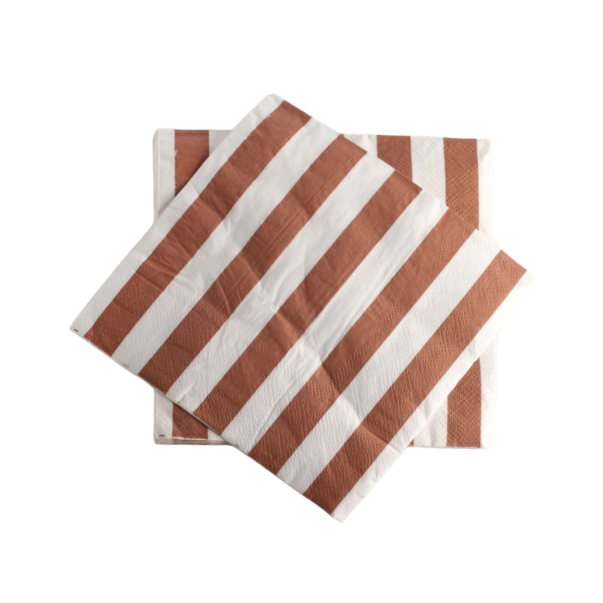 Luncheon Napkin Paper Serviettes 2ply  Stripe Print 33x33cm 20pack