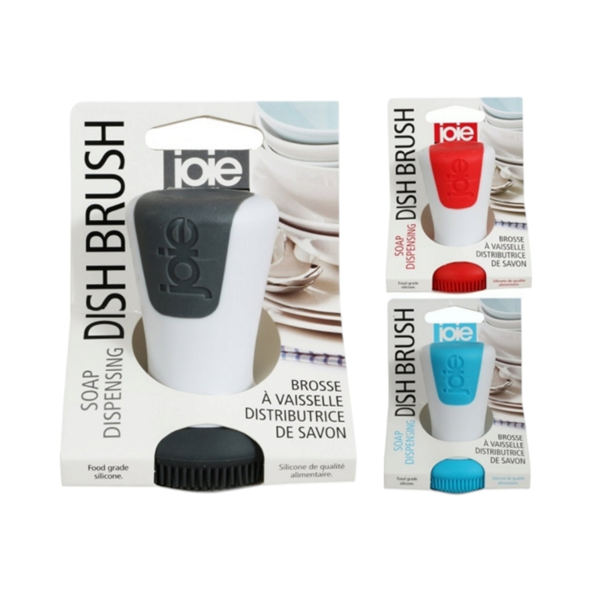 Joie Soap Dispensing Dish Brush Silicone