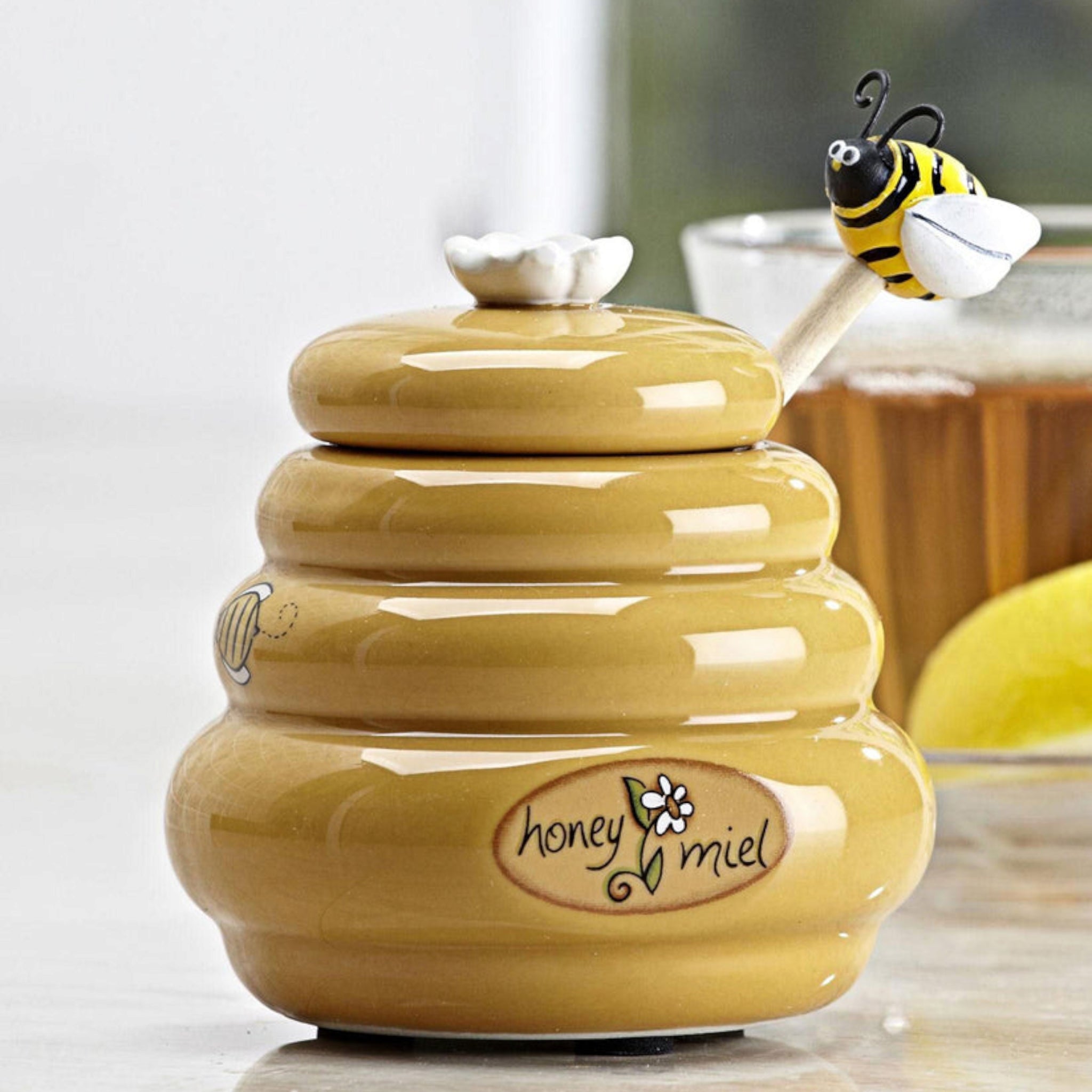 Joie Mini Honey Dipper Jar Pot with Wooden Dipper Stick