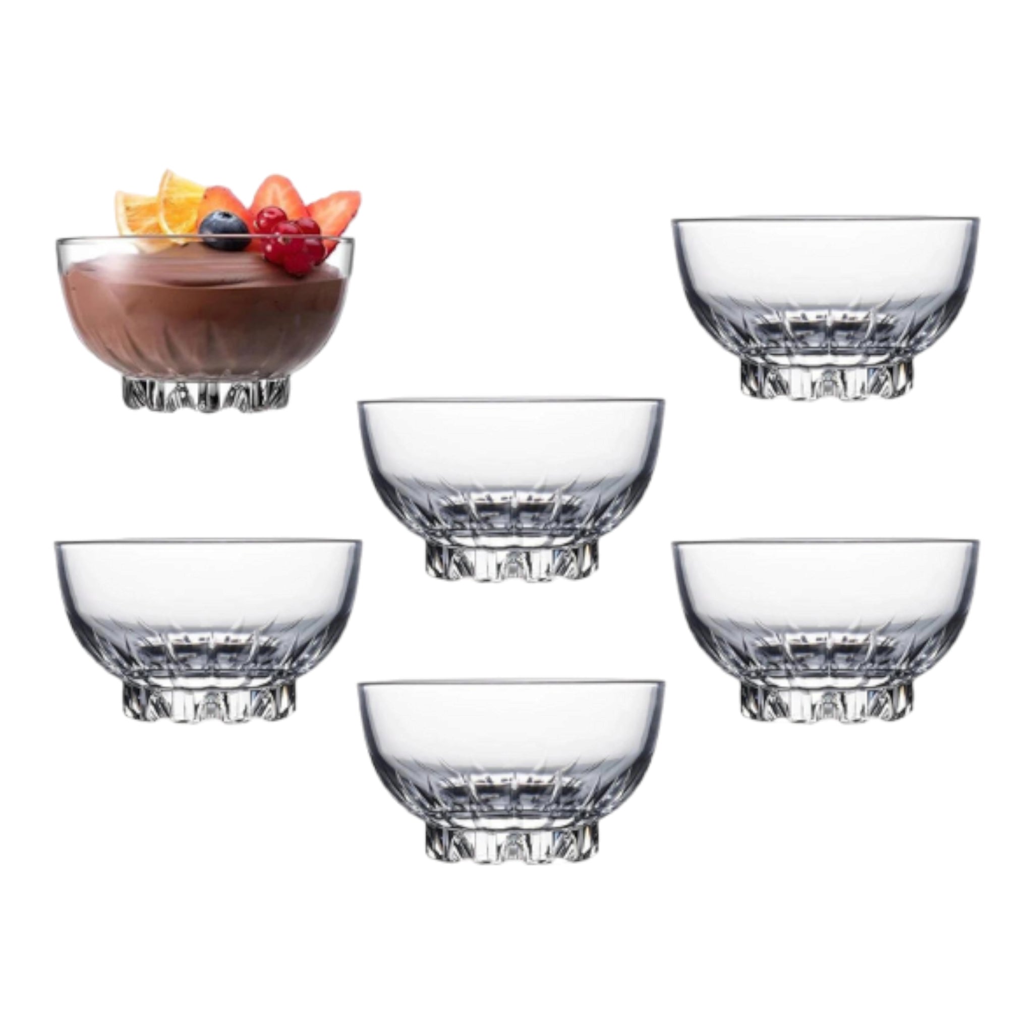 Pasabahce Glass Mousse Bowl 270ml 6pack