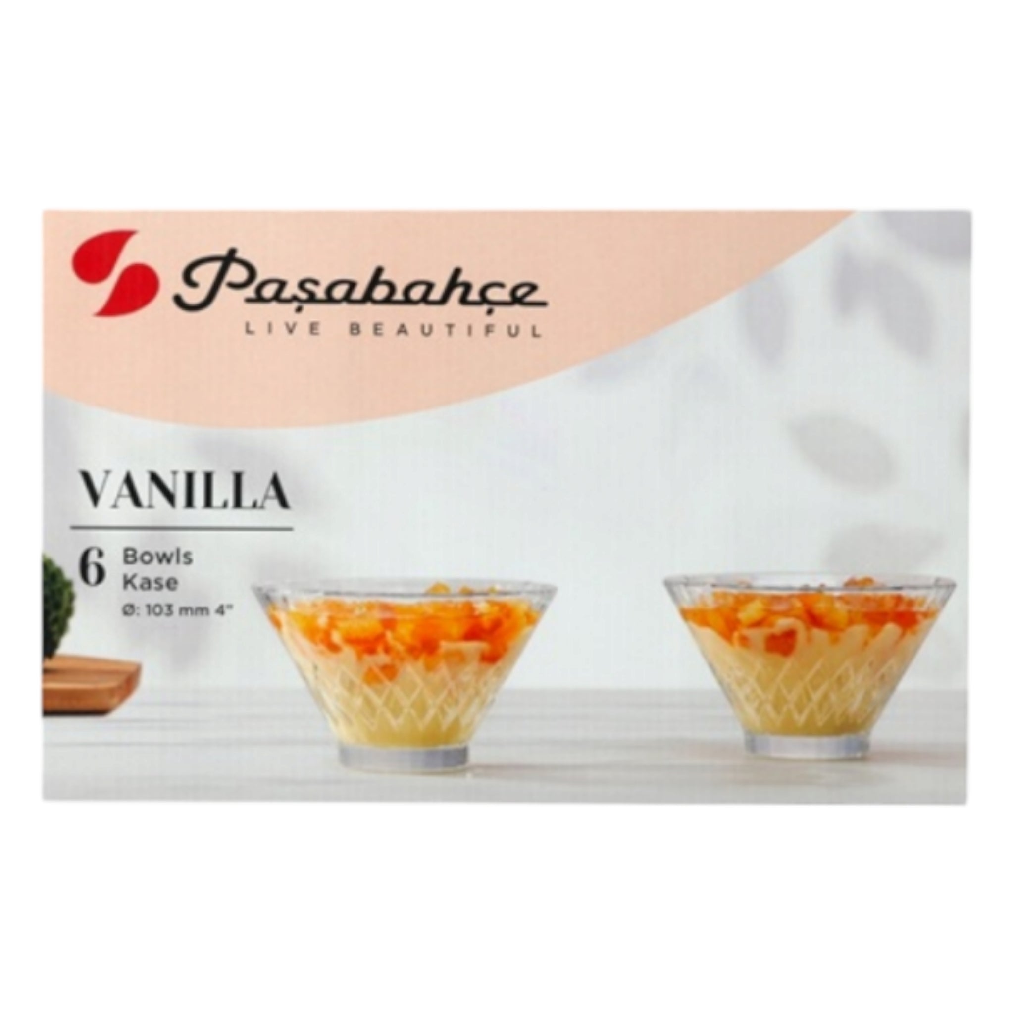 Pasabahce Vanilla Glass Bowl 170ml 6pack