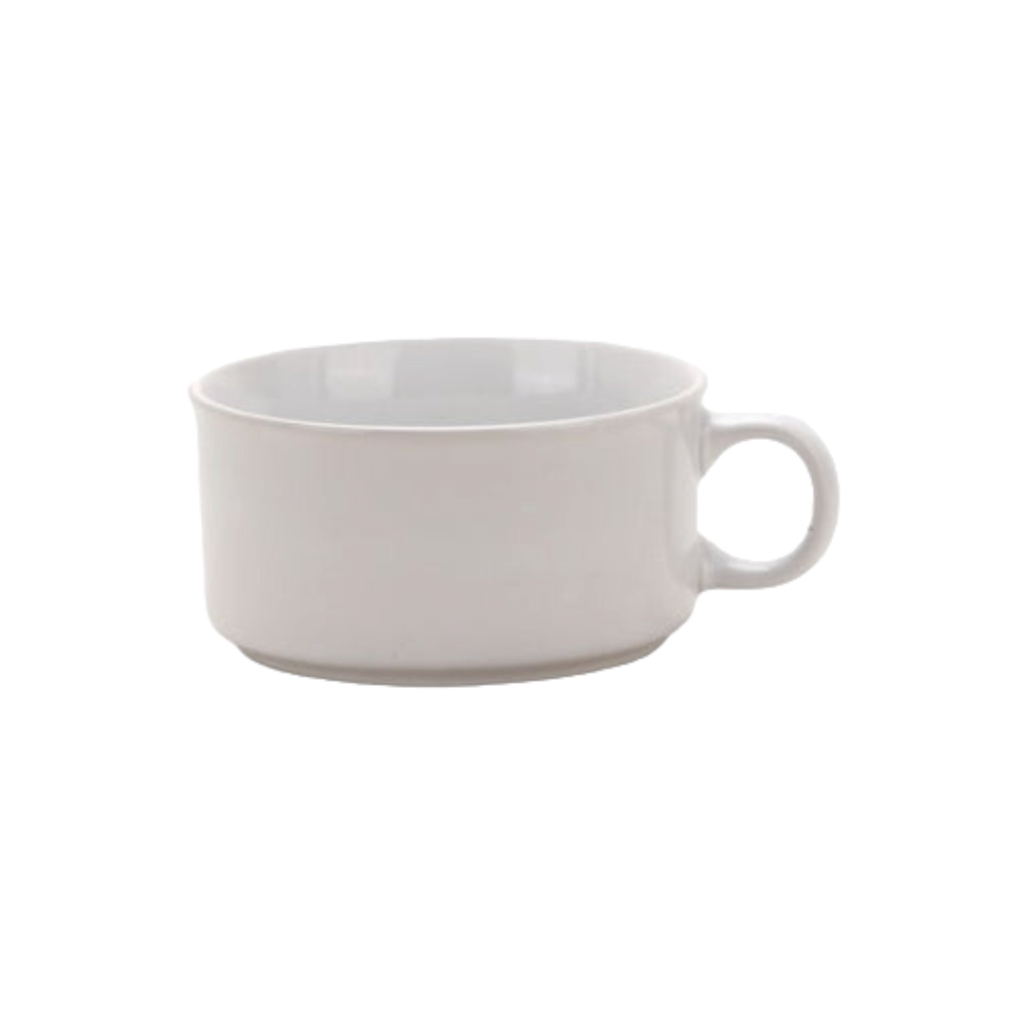 Ceramic Soup Mug 590ml White Colour 30642