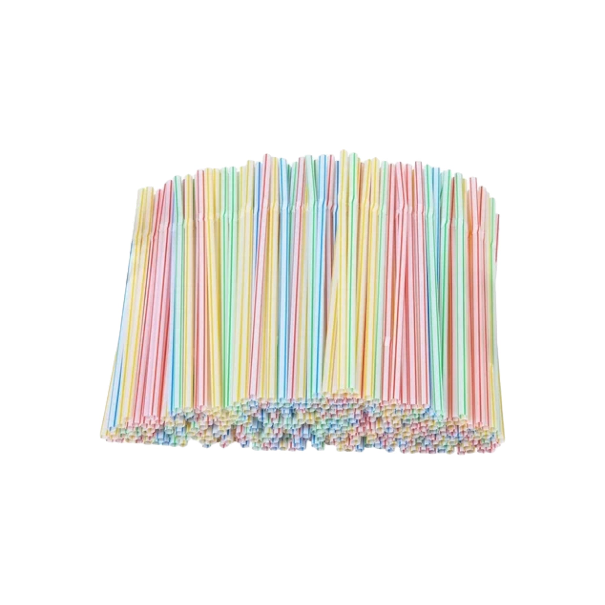 Aro Bendy Straws 100pcs Rainbow Colour