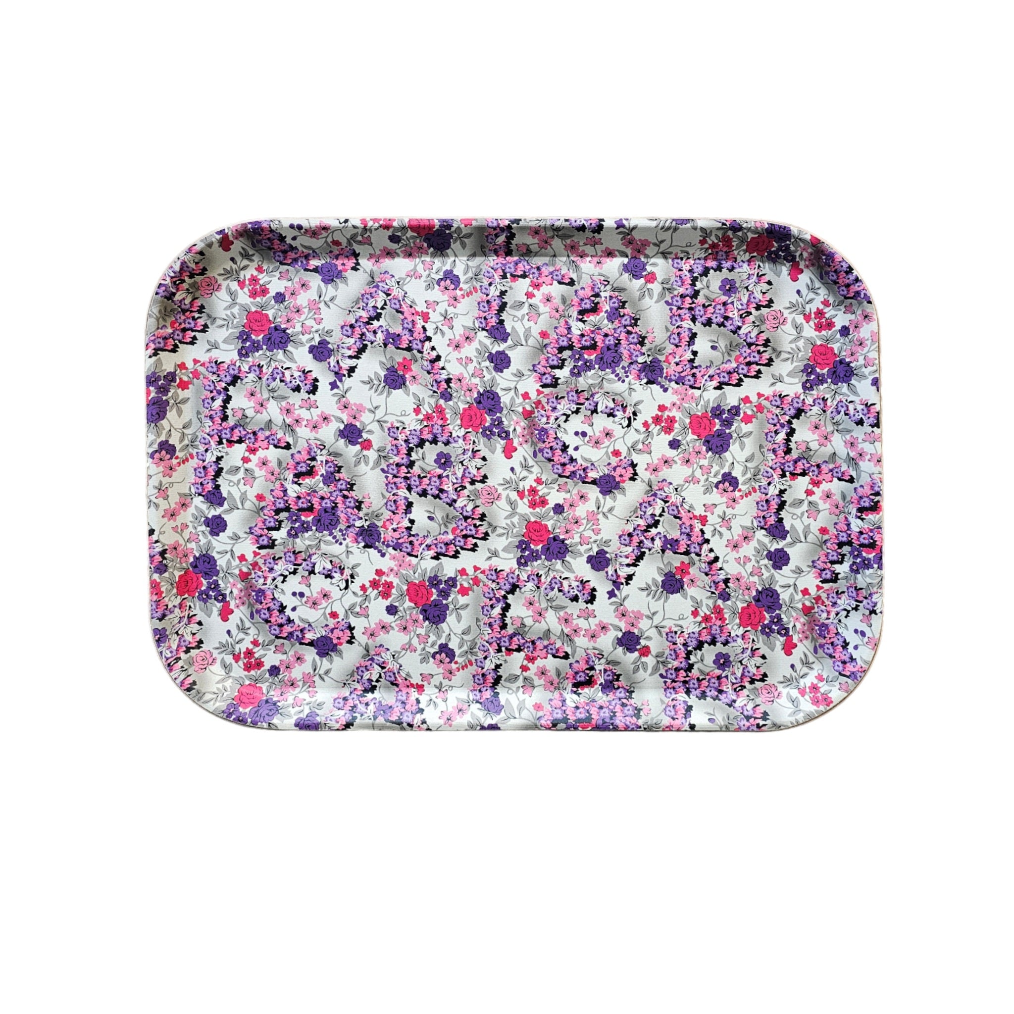 Plastic Serving Tray Patterned Heavy Duty