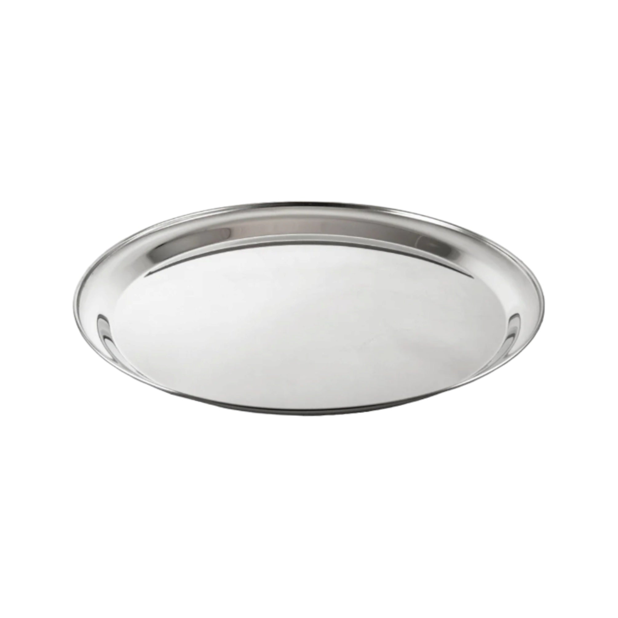 Bar Butler Serving Tray Round Stainless Steel 350mmxD25mm 30753