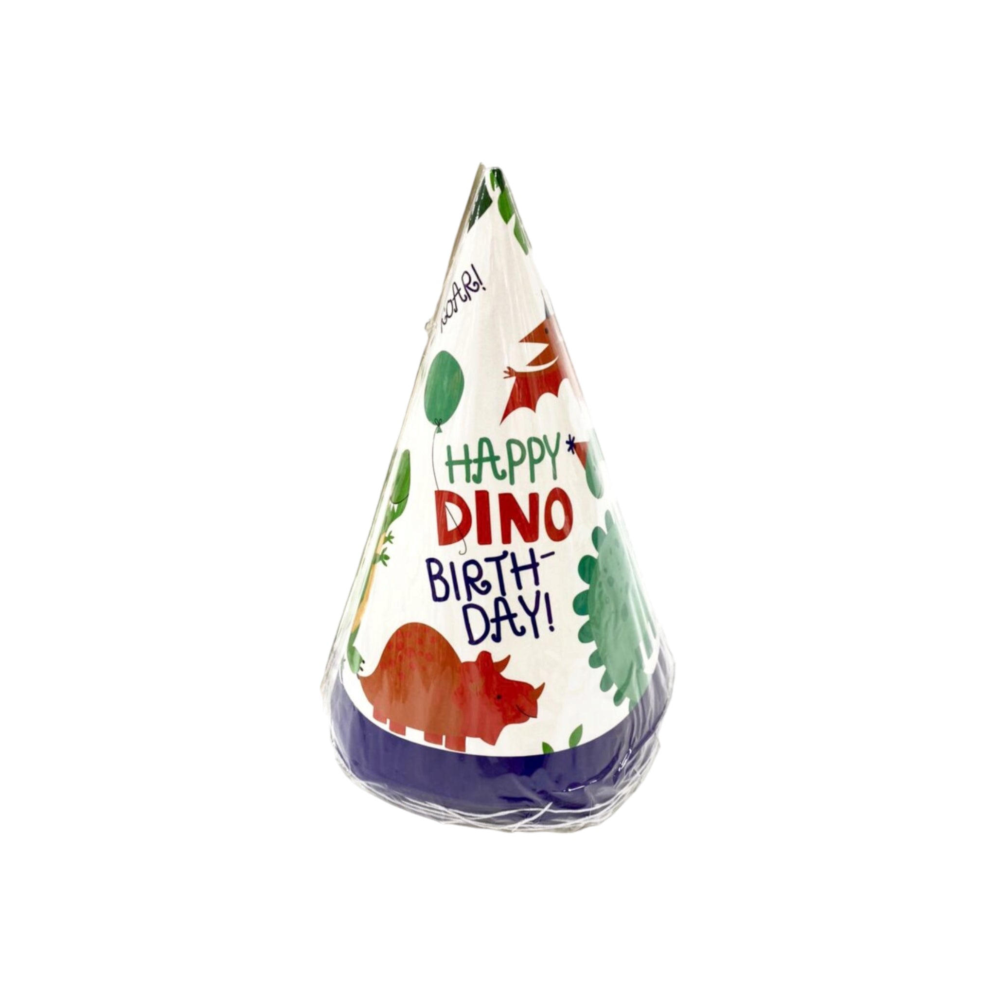 Dino Party Hat 15x0.5cm 10pack