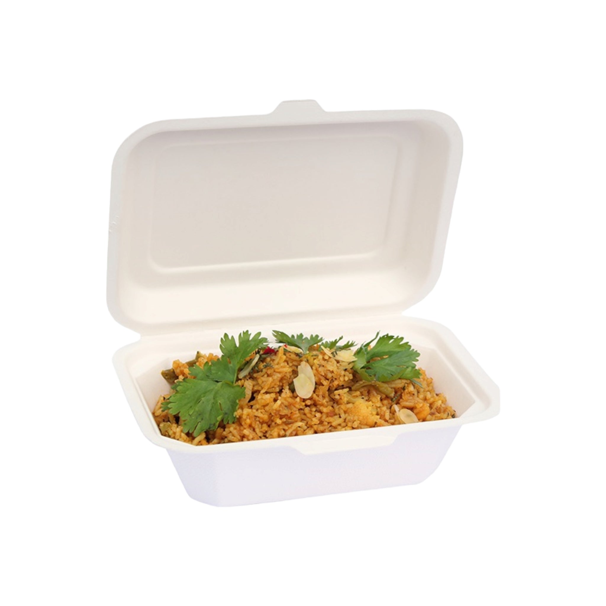 Biodegradable Lunchbox 9x6inch Takeaway Clamshell