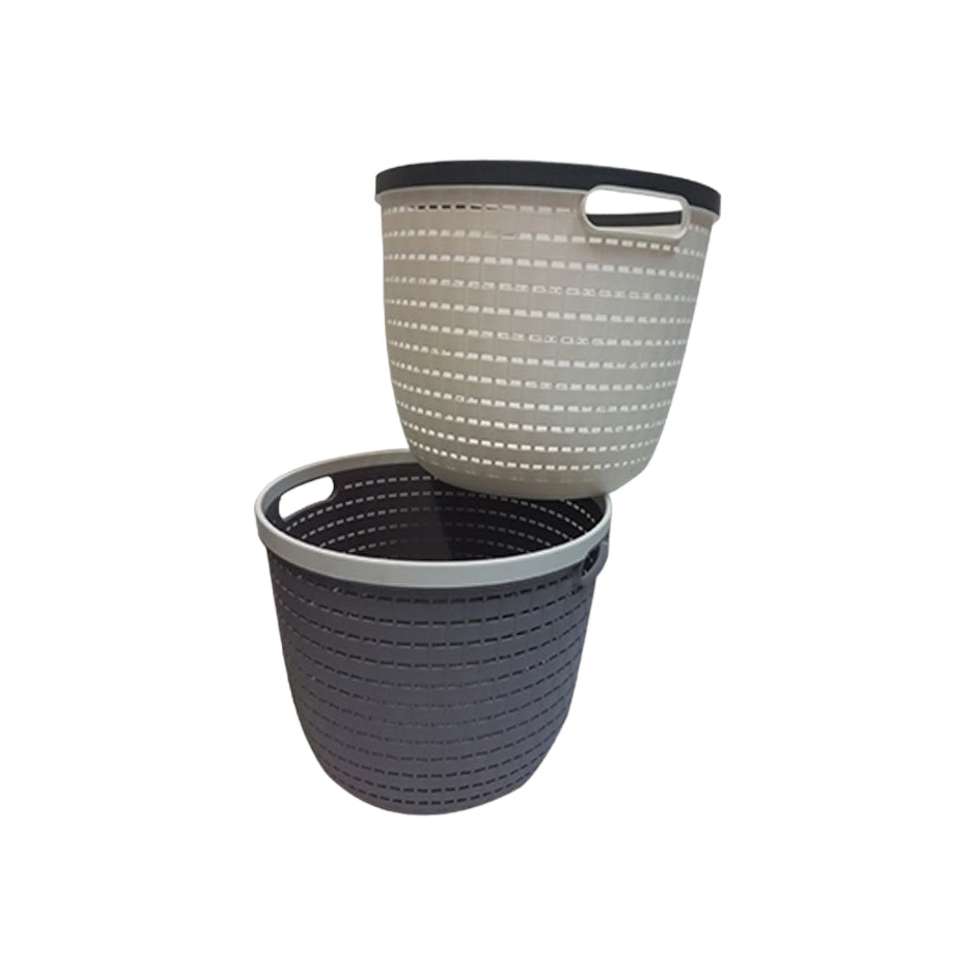 Multipurpose Storage Carry Laundry Basket Round 31x27cm 415