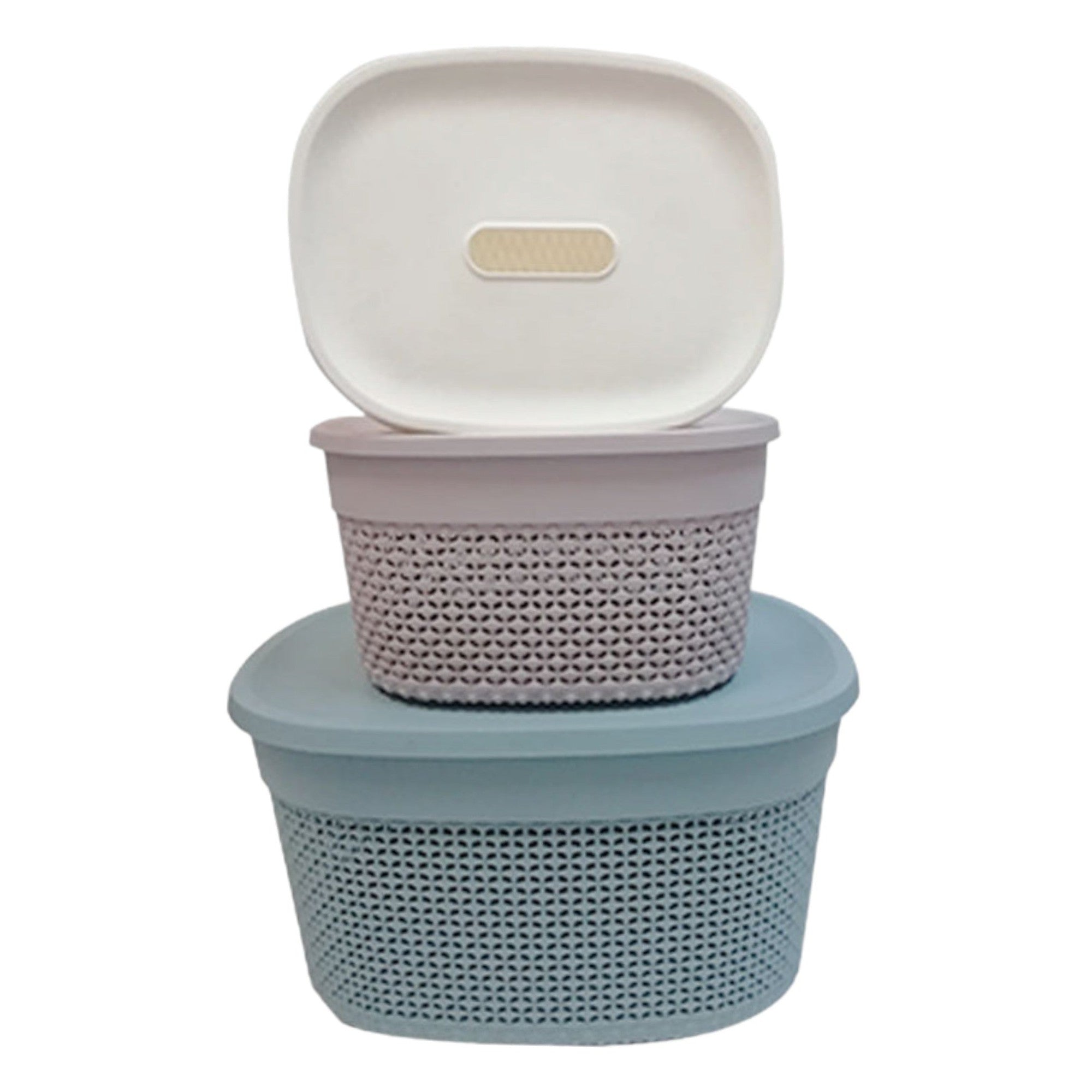 Multipurpose Storage Carry Laundry Basket with Lid 1pc 405