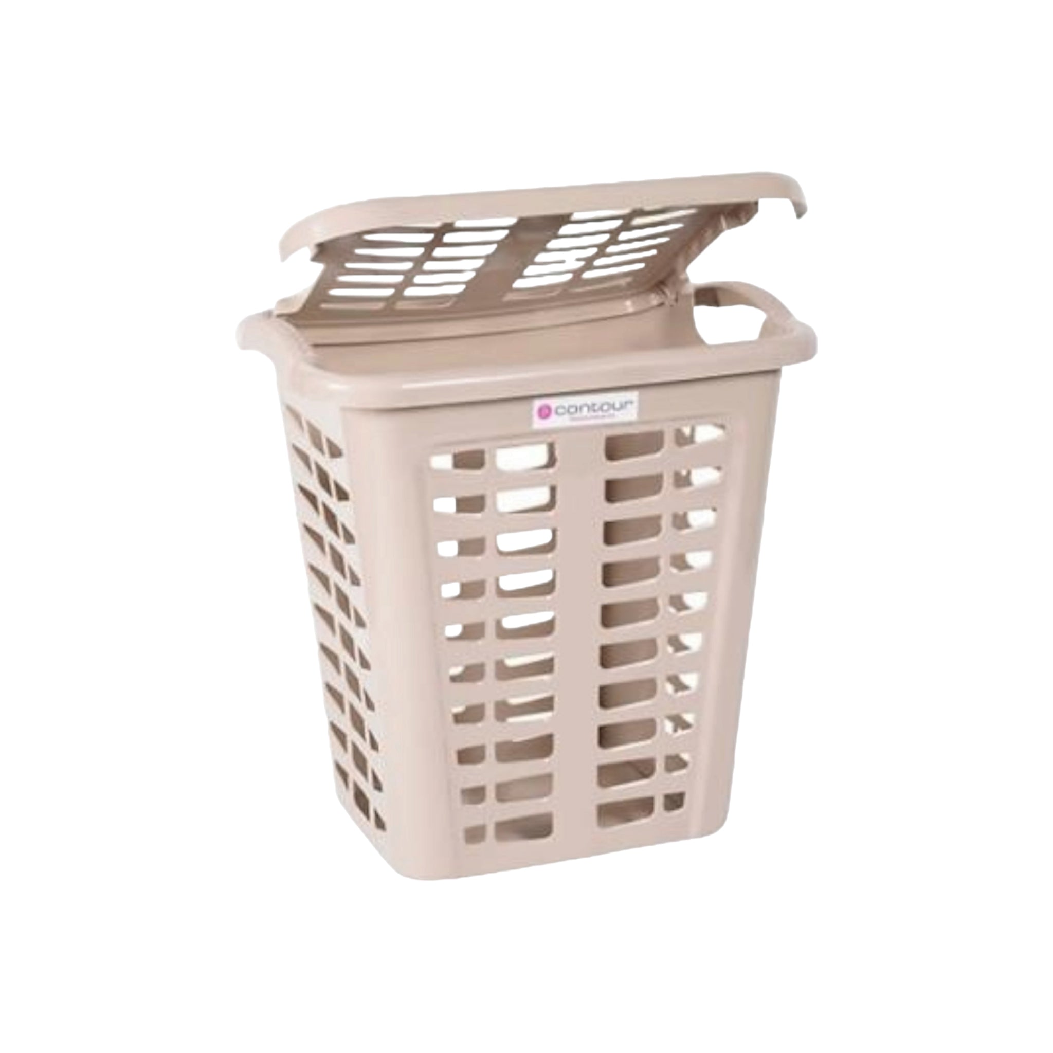 Mega Linen Laundry Basket Bin Contour Housewares Buzz