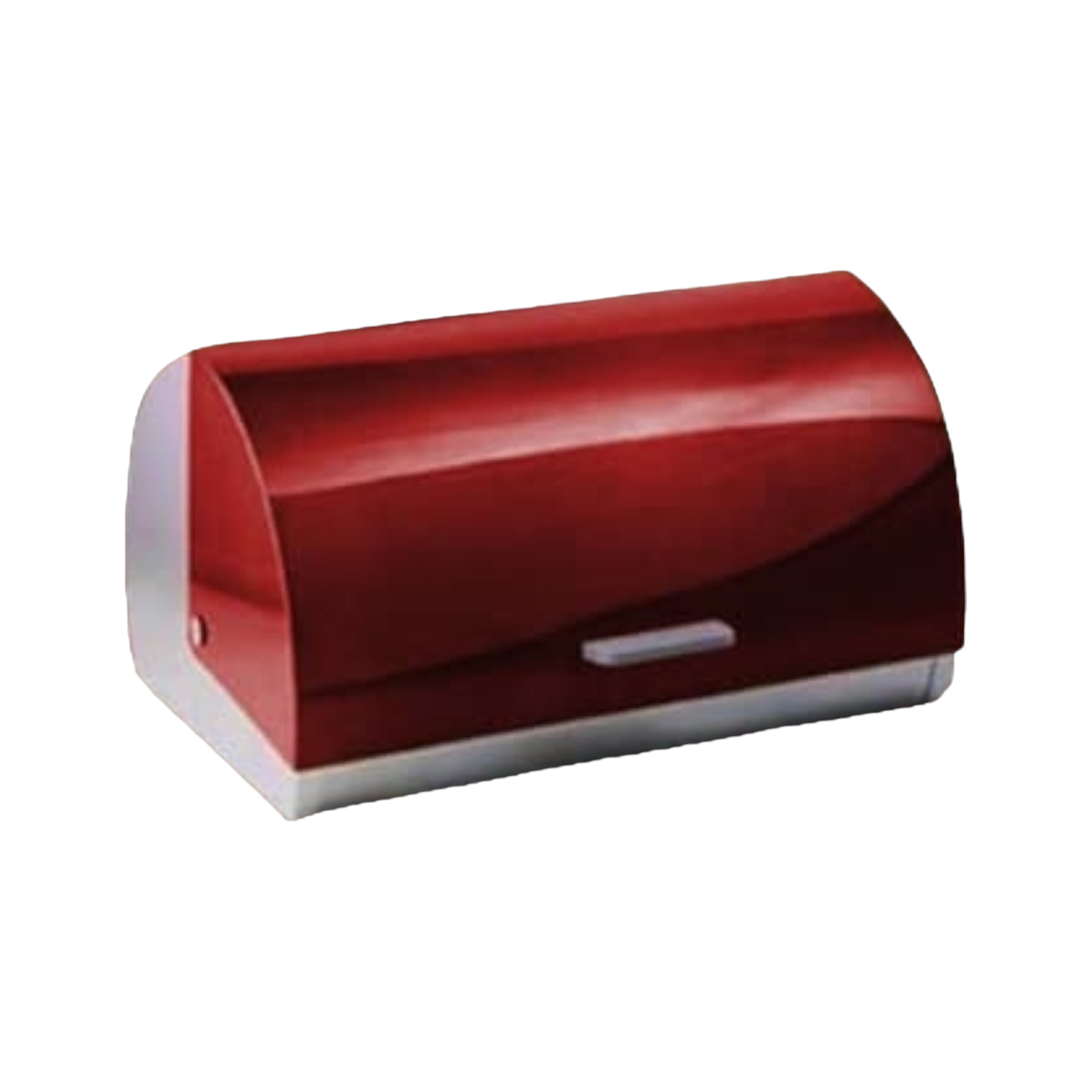 Totally Home Bread Bin Stainless Steel with Red Lid