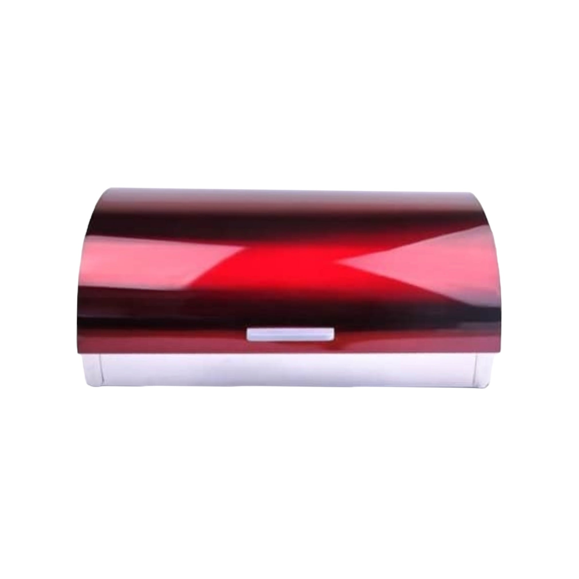 Totally Home Bread Bin Stainless Steel with Red Lid