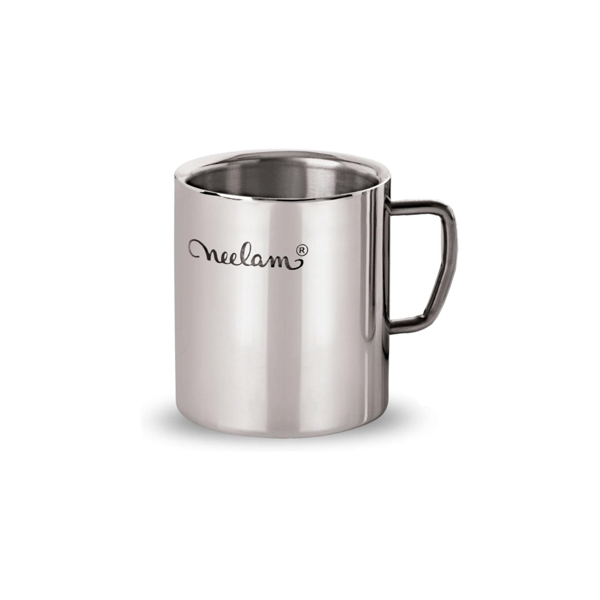 Sober Coffee Mug 250ml Double Wall Stainless Steel 9x8cm