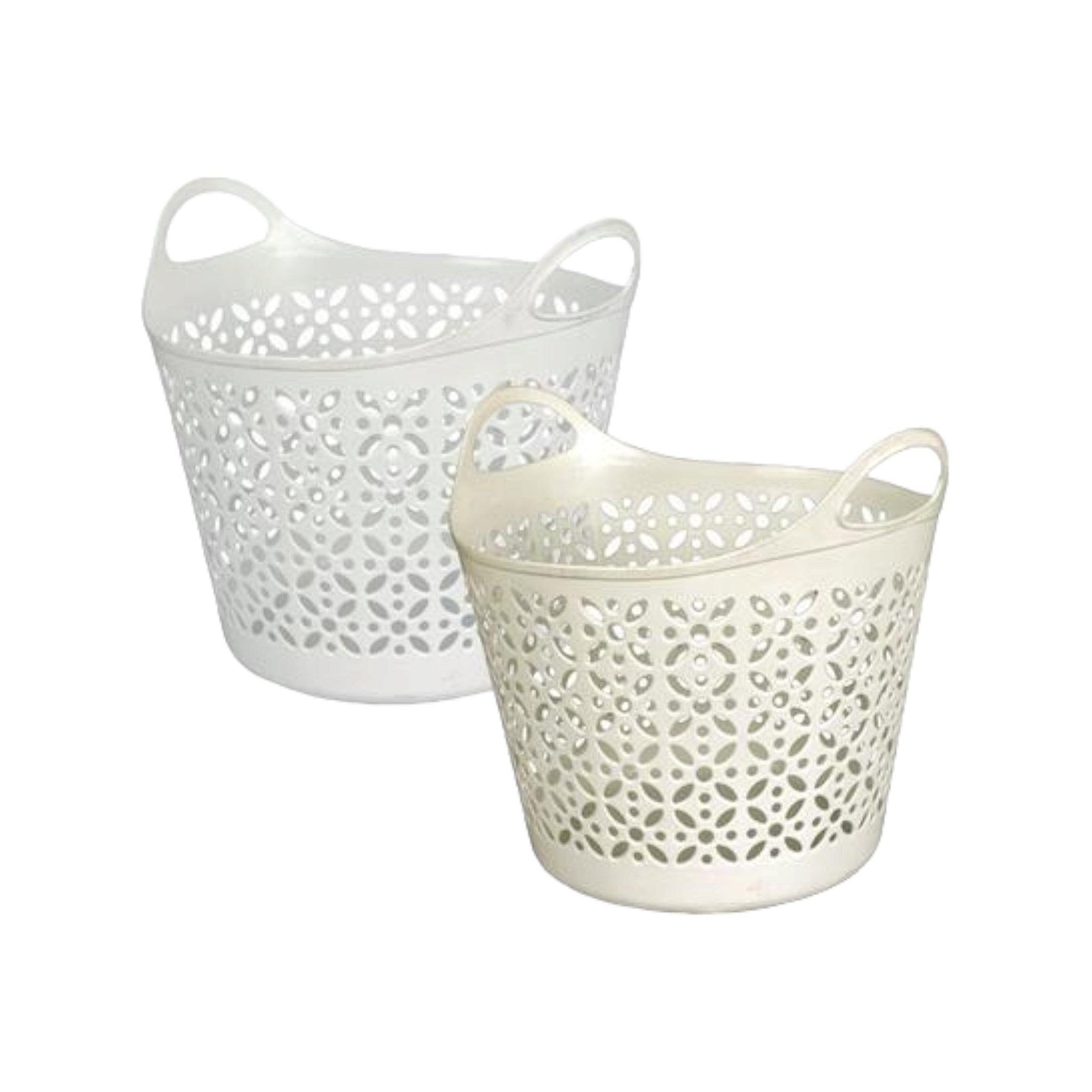 Plastic Tote Laundry Carry Basket