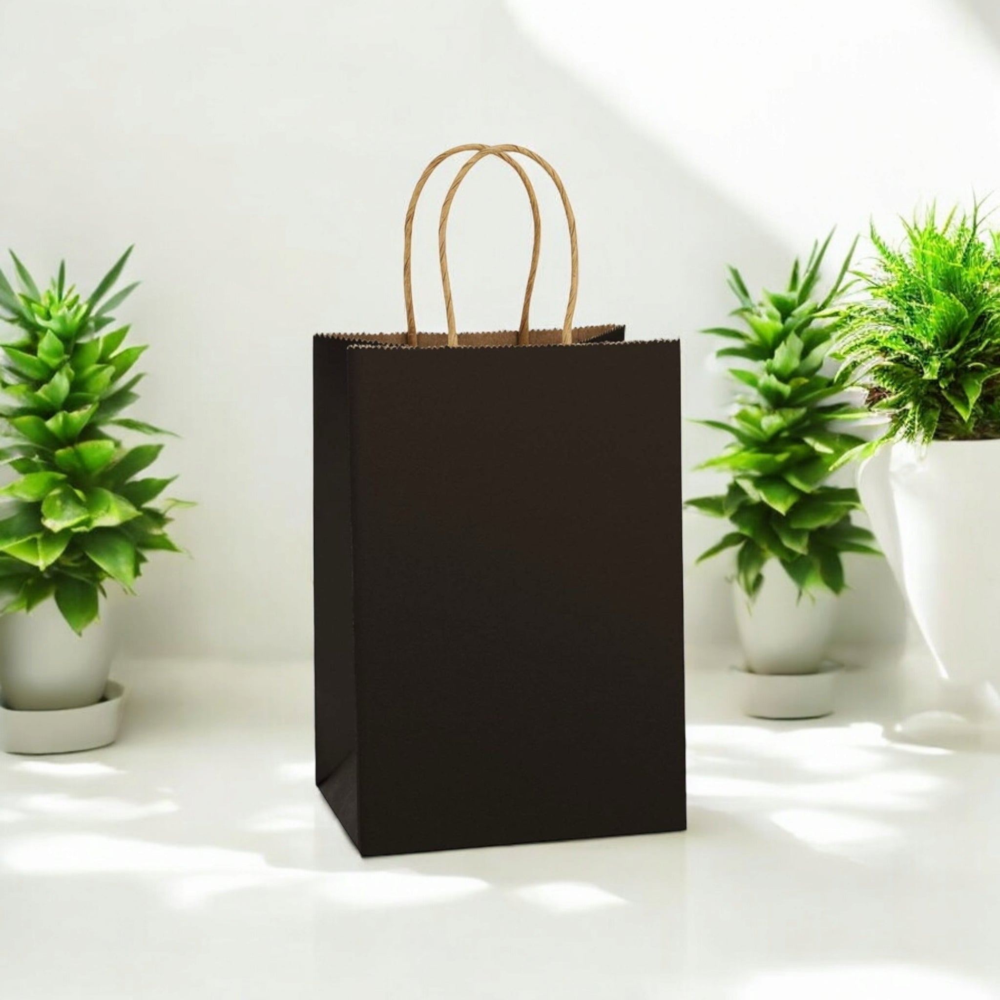 Kraft Paper Gift Bag 130g 27x22x11cm with Paper Twist Handle