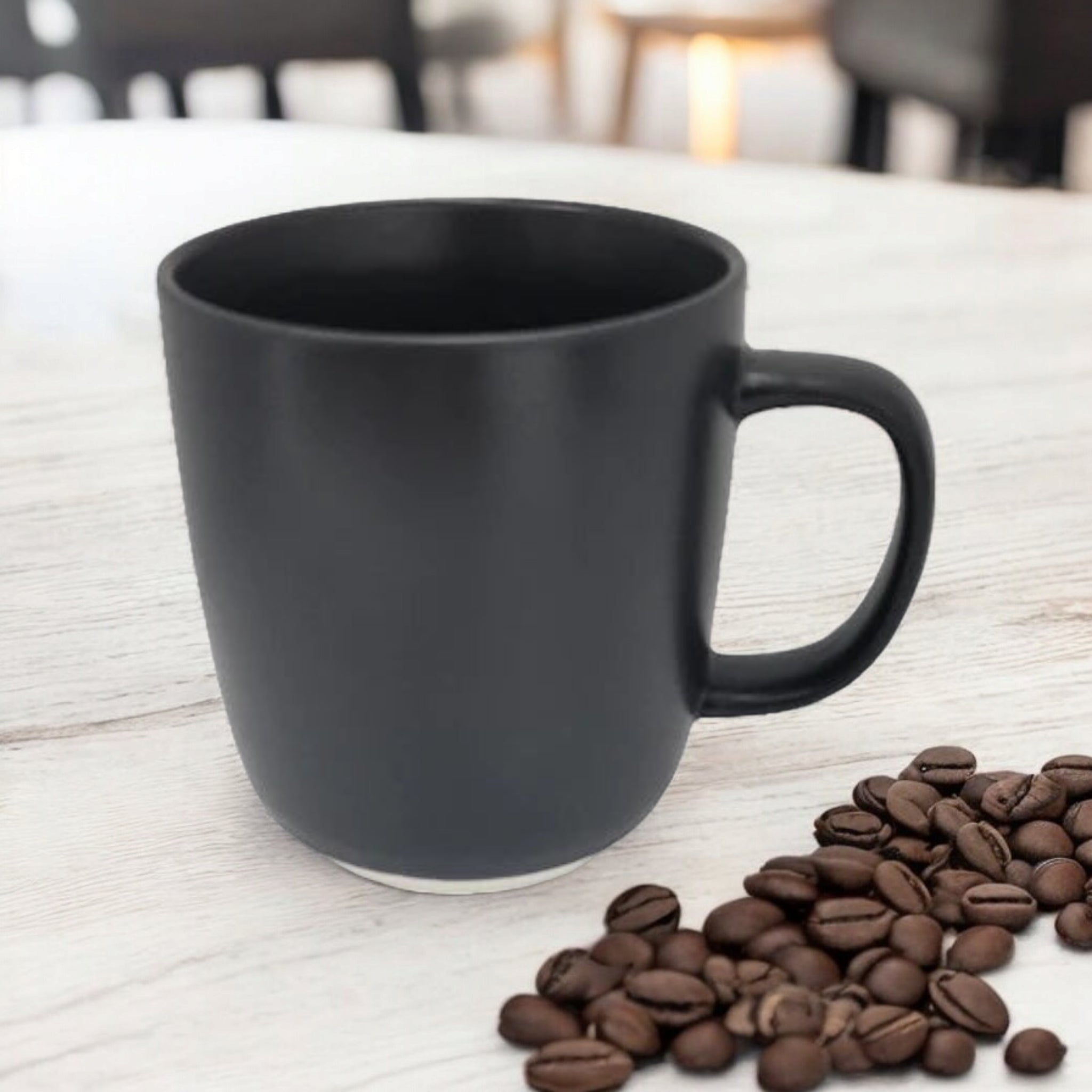 Tazzy Porcelain Coffee Mug 415ml Black 1pc