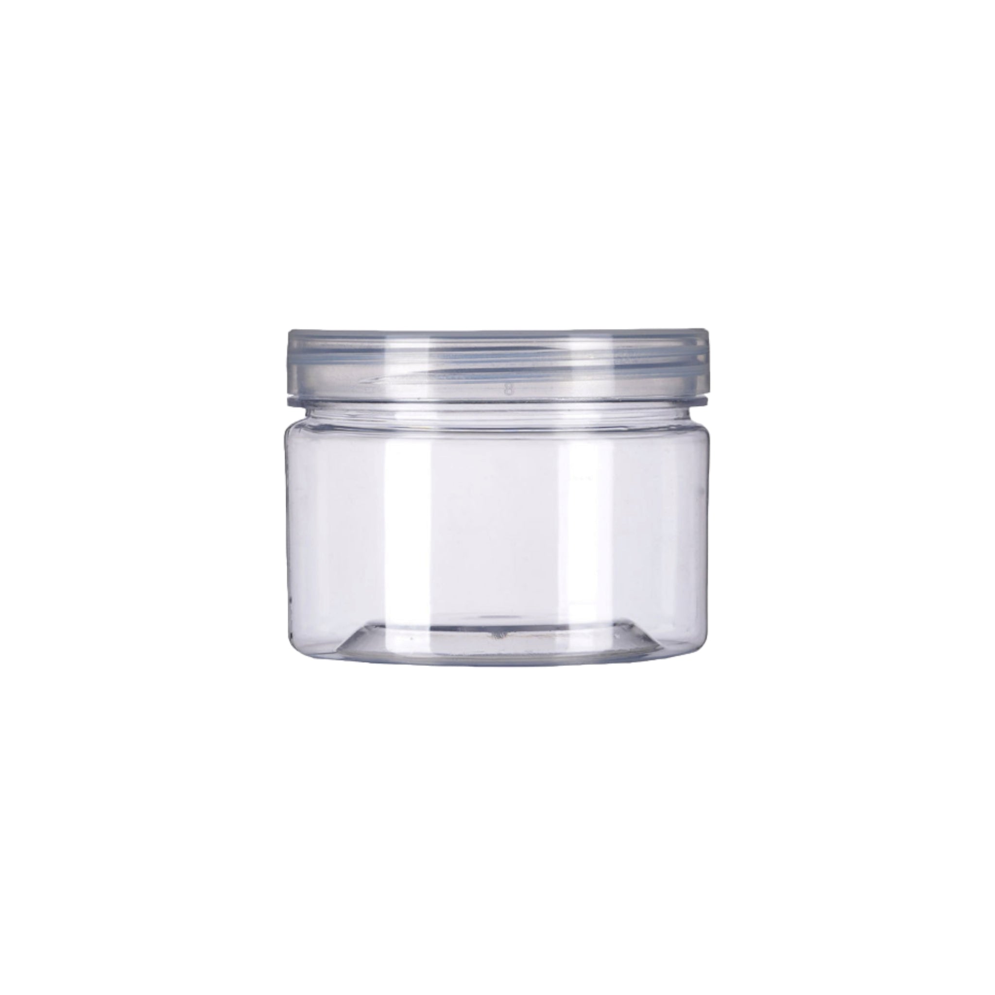 300ml PET Cosmetic Jar with Lid Crystal Clear