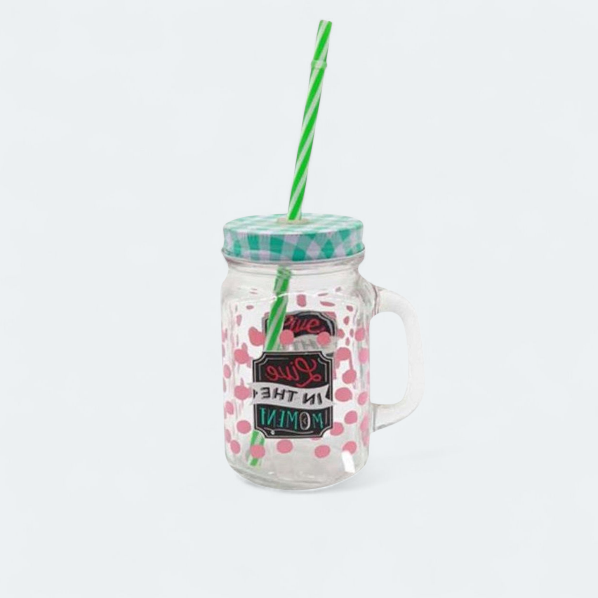 Glass Mason Jar - Mr.Right Patterned