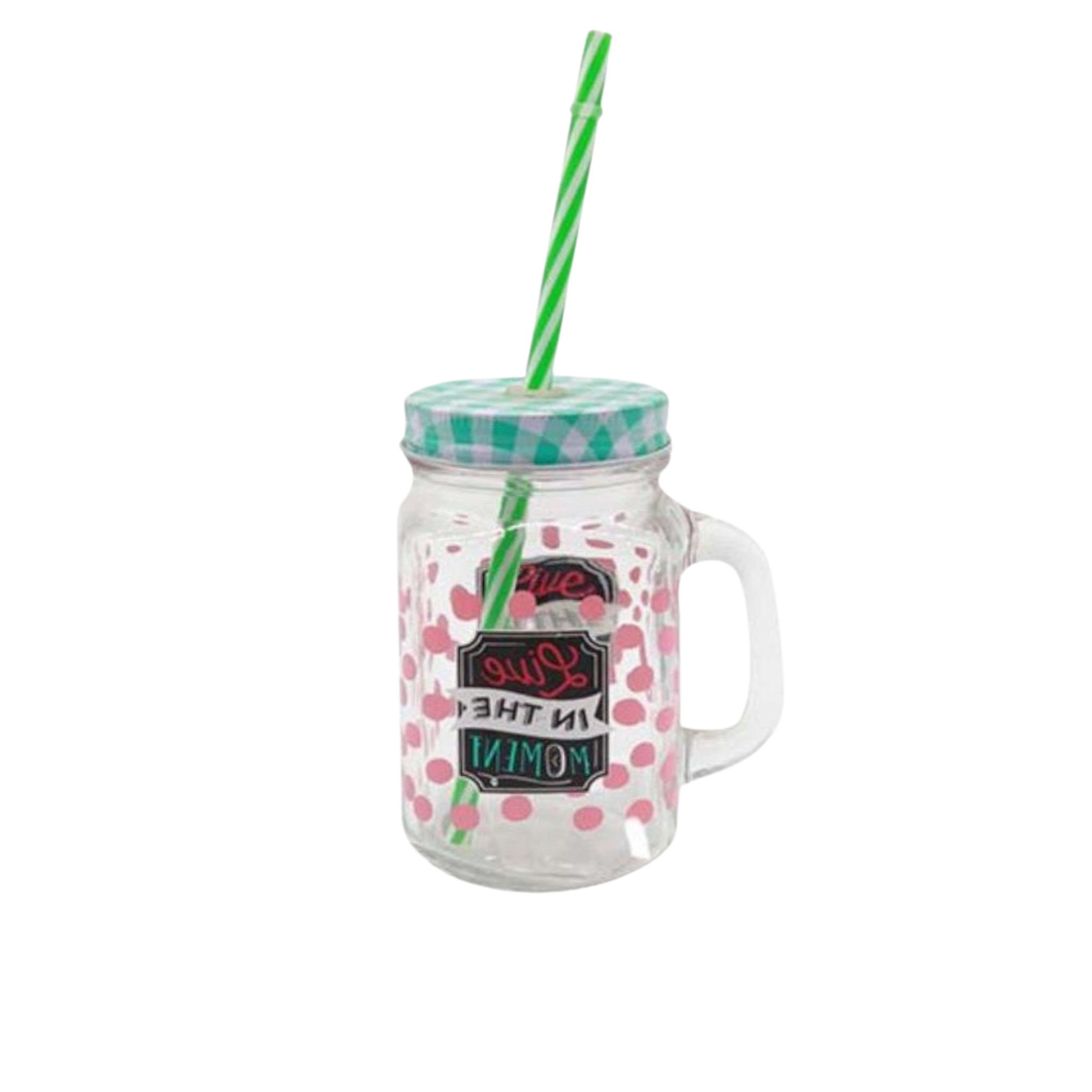 Glass Mason Jar - Mr.Right Patterned