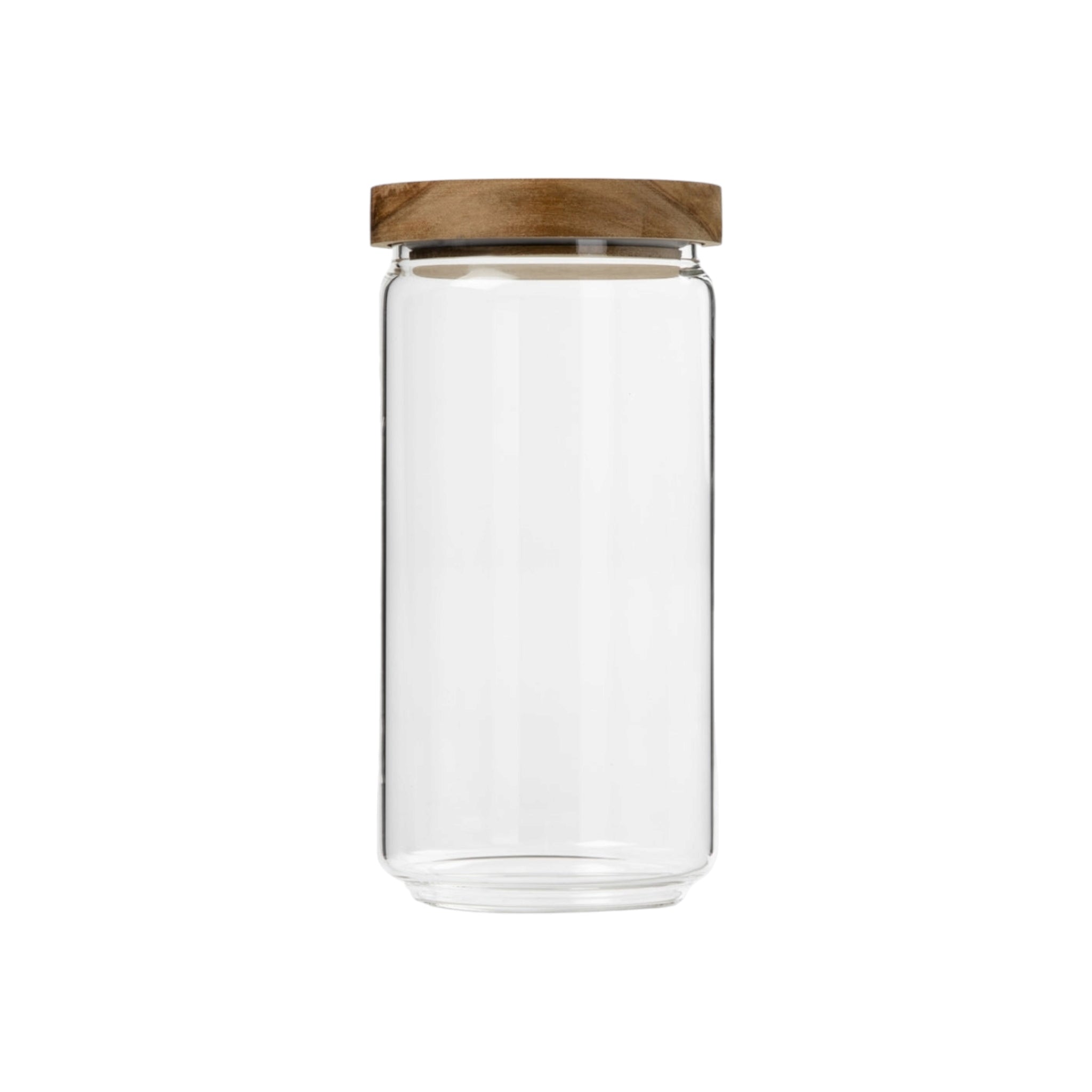 Glass Canister 2.6L with Wooden Lid Acacia 27059