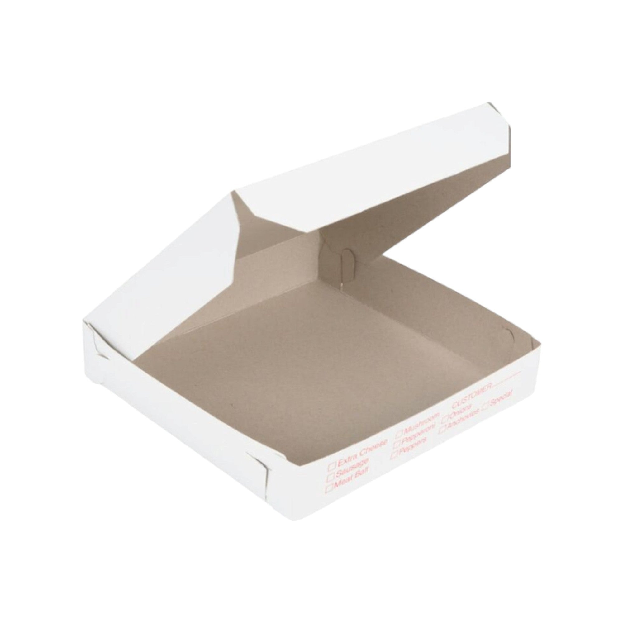 Pizza Box 12x12x1.5inch White Kraft 10pack