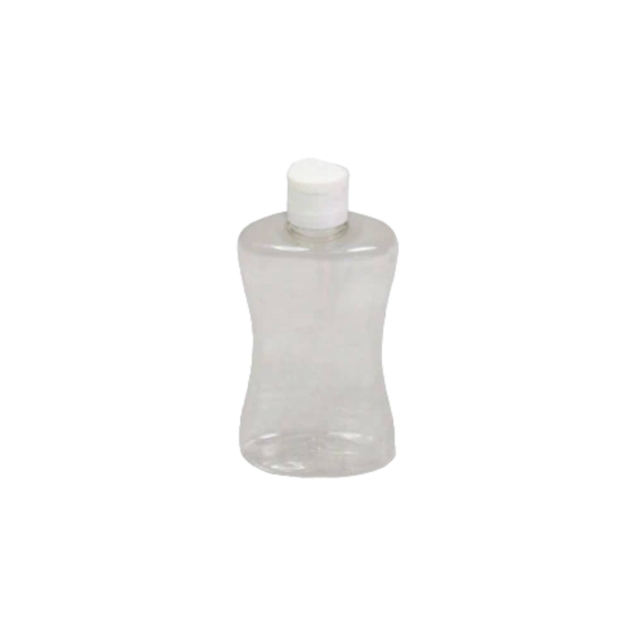 250ml PET Mist Spray Curve Bottle Clear Plastic with Mist Lid Nu Ware