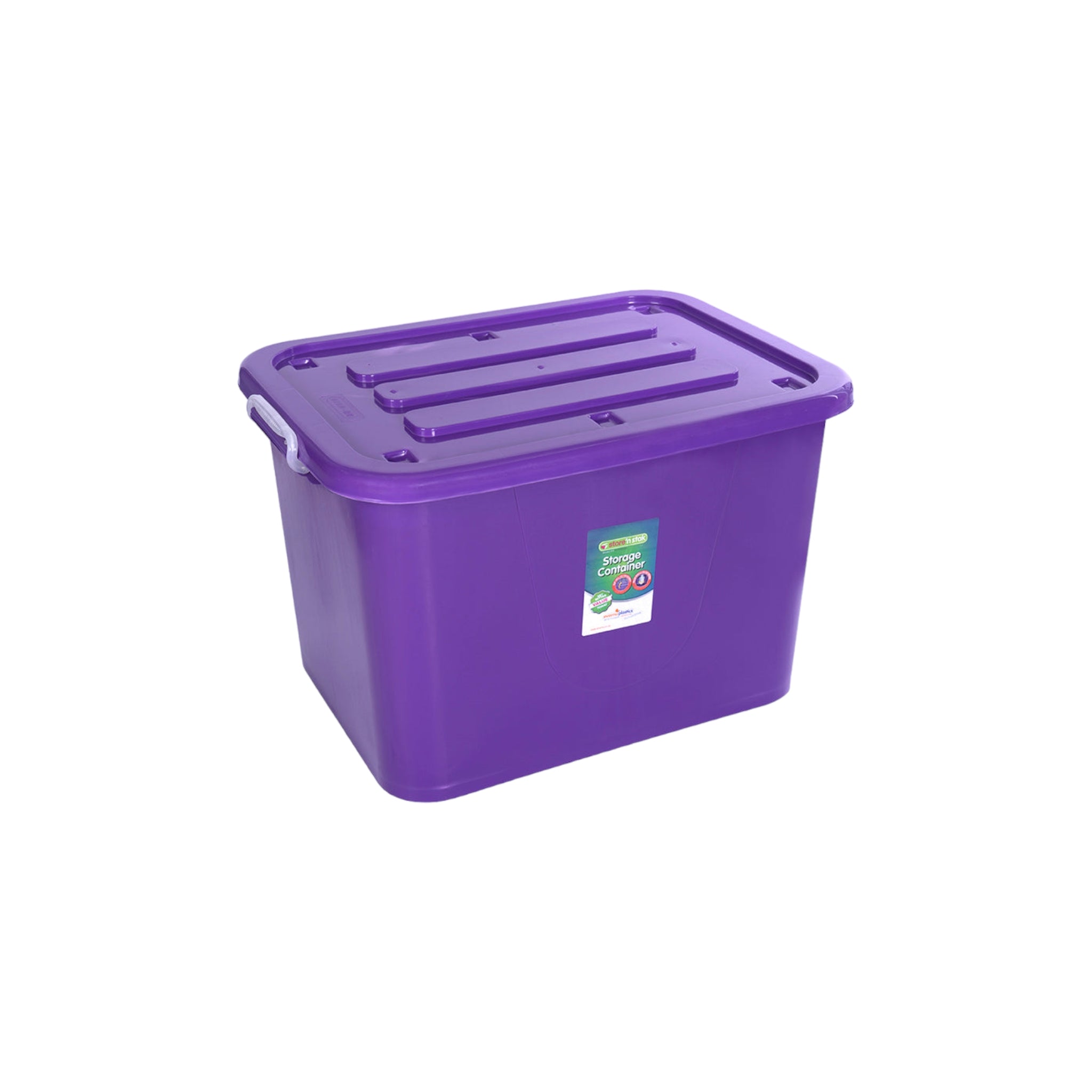 15L Storage Utility Container Box with Clip Lock Handle & Wheels Nu Ware