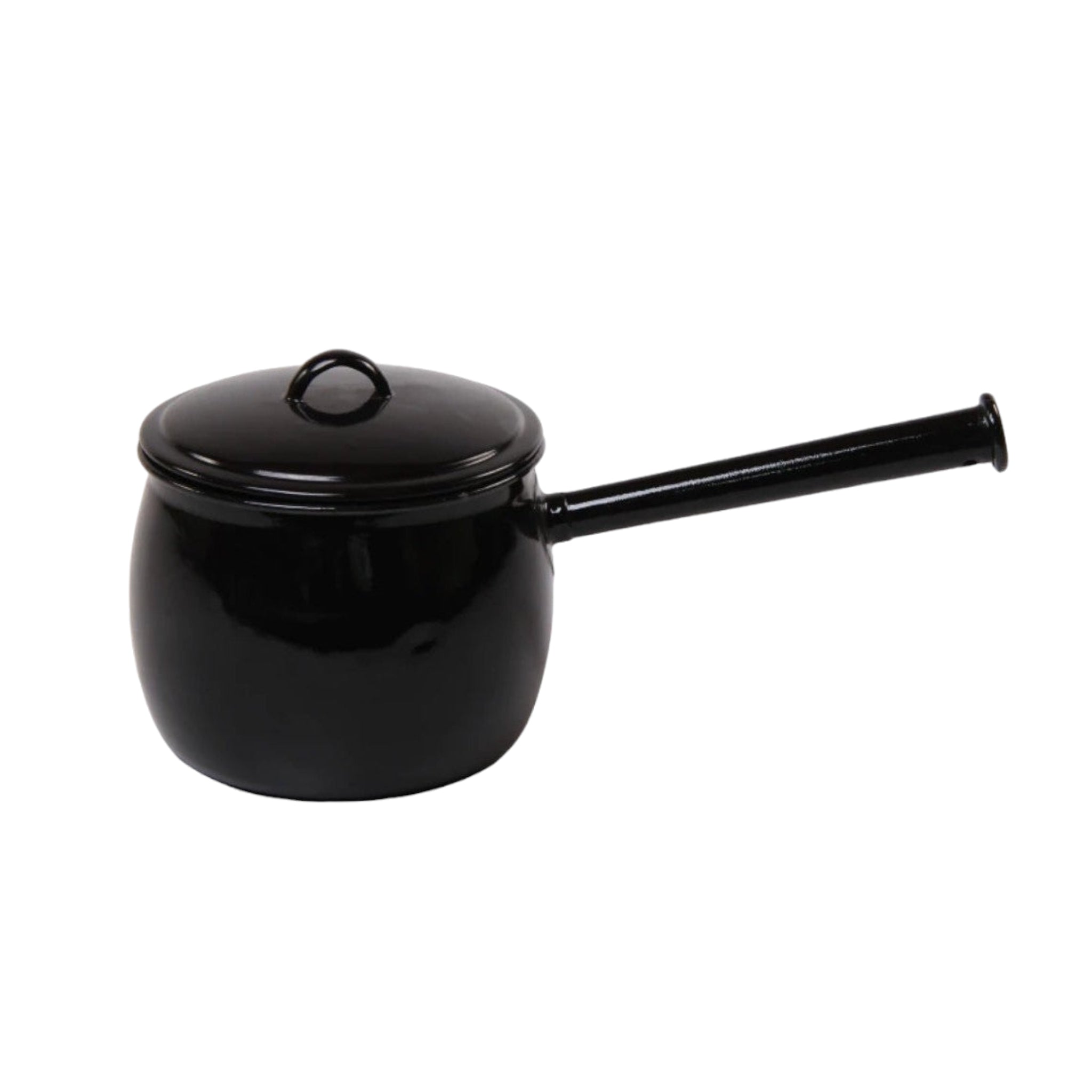 Enamel Bellied Pot 5.7L with long Handle