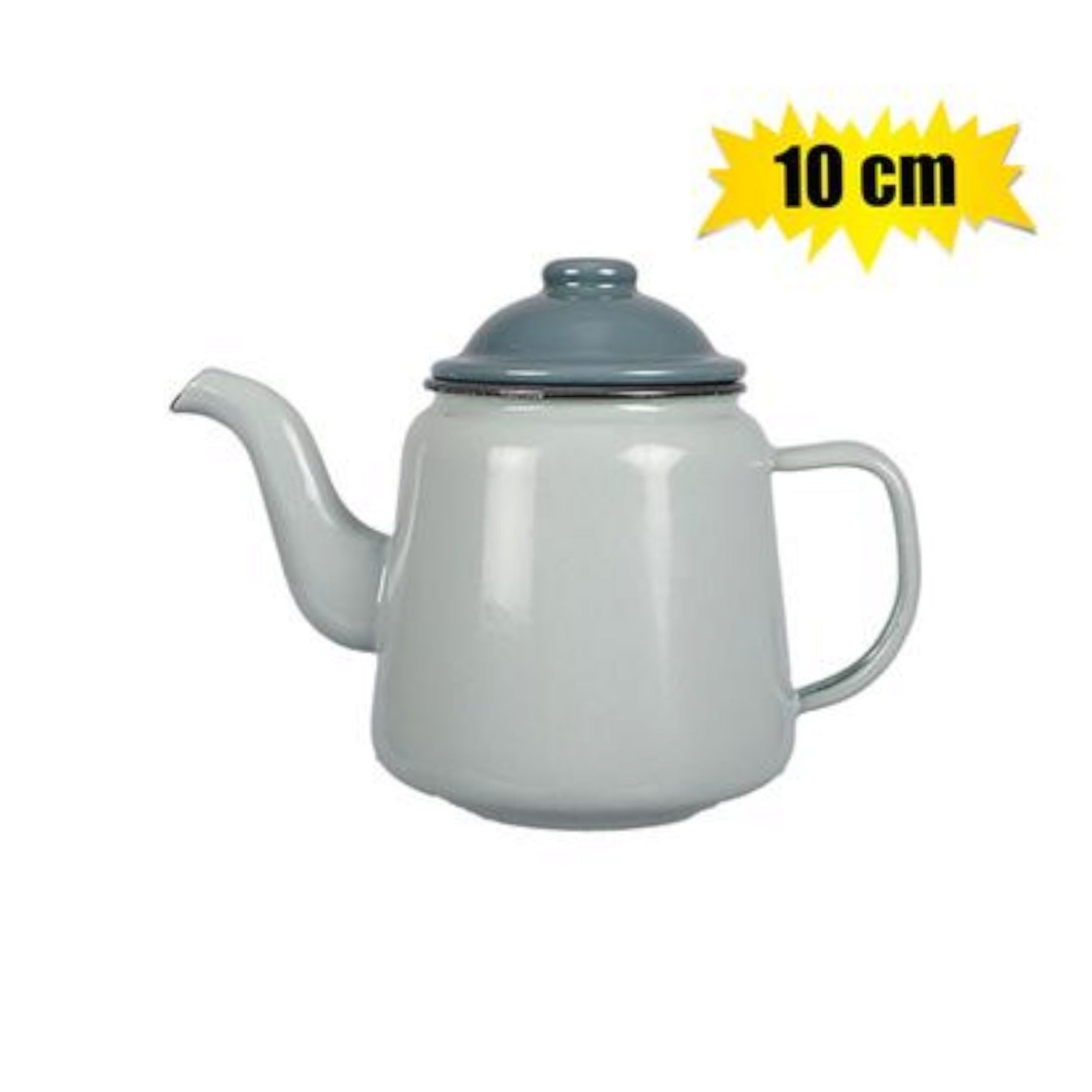 Enamel Teapot 10cm Kettle with Goose Neck Spout