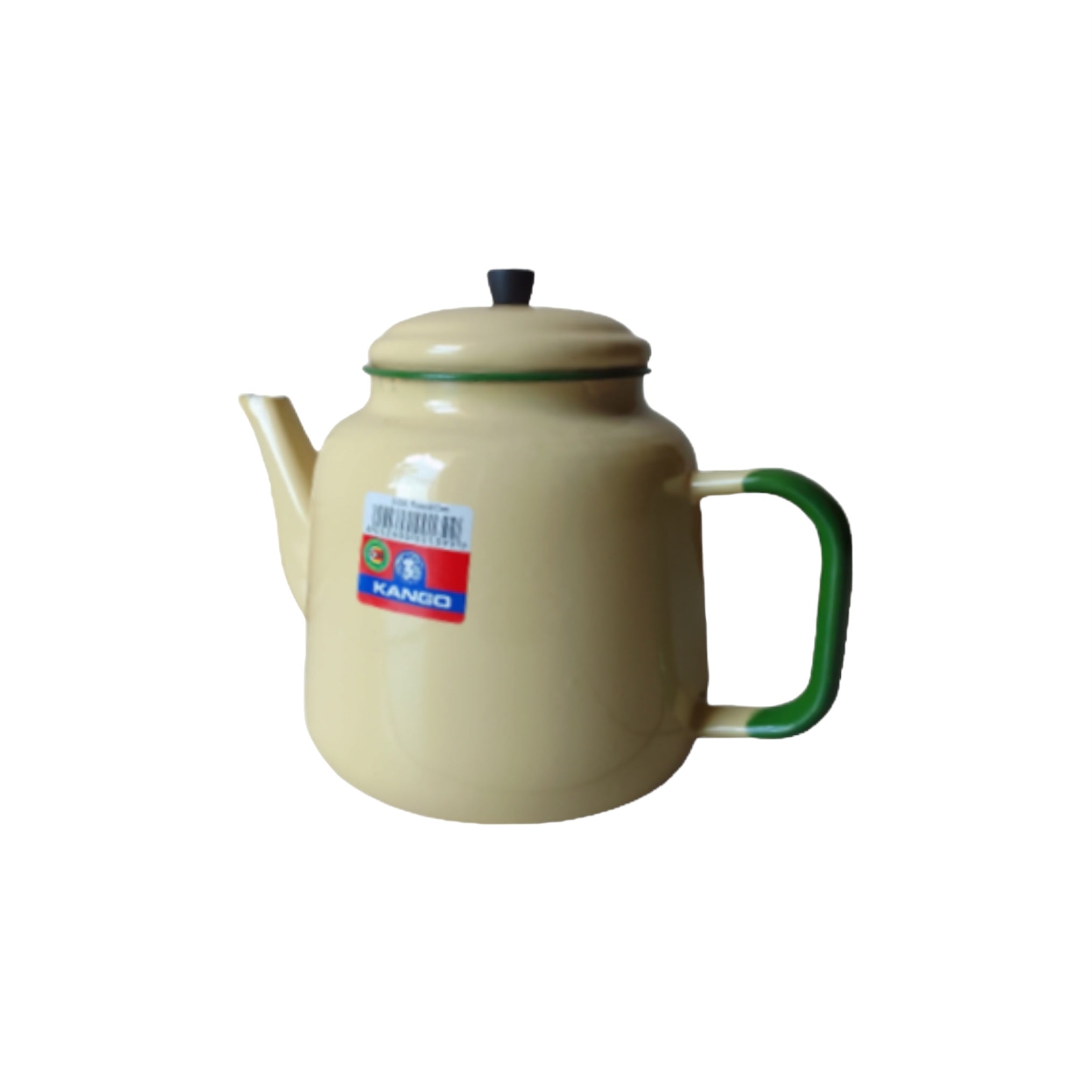 Kango Enamel Teapot 2.25L Cream Double Handle CM1622Z