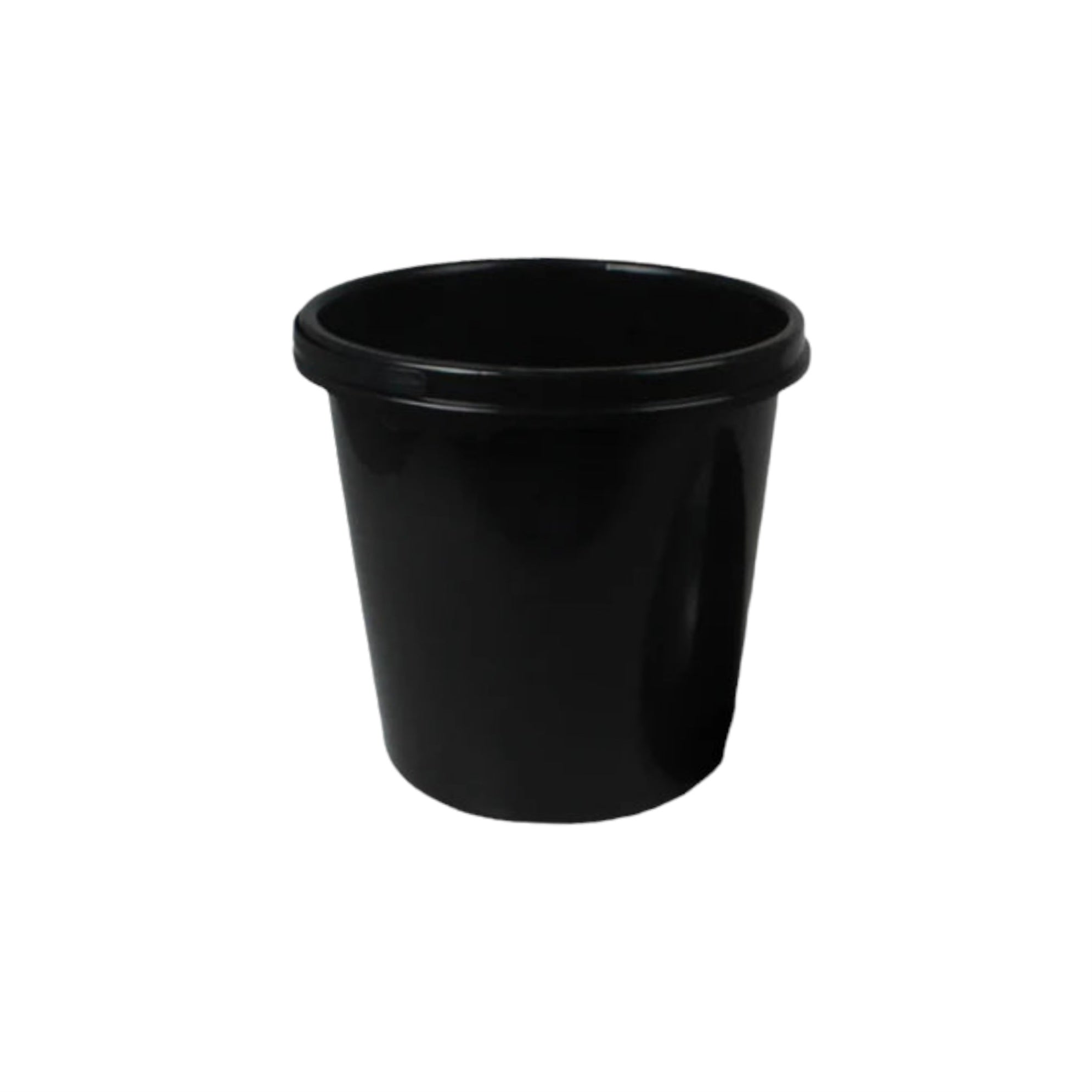 Otima 50L Office Waste Bin Black with Helmet Flip Top Dome Lid