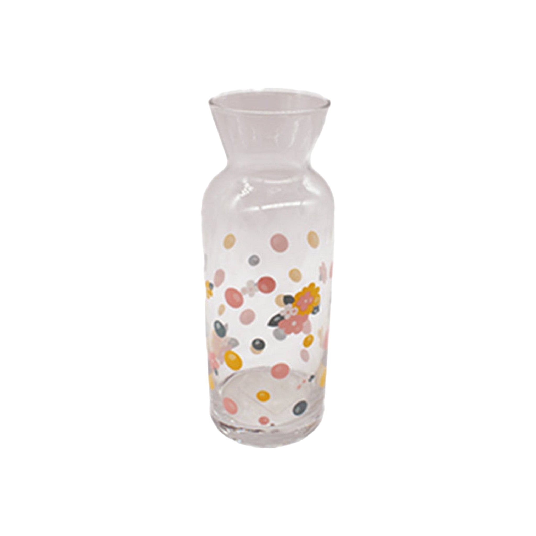 Pasabahce Glass Carafe 1L Patterned Flower & Dot Print 40225