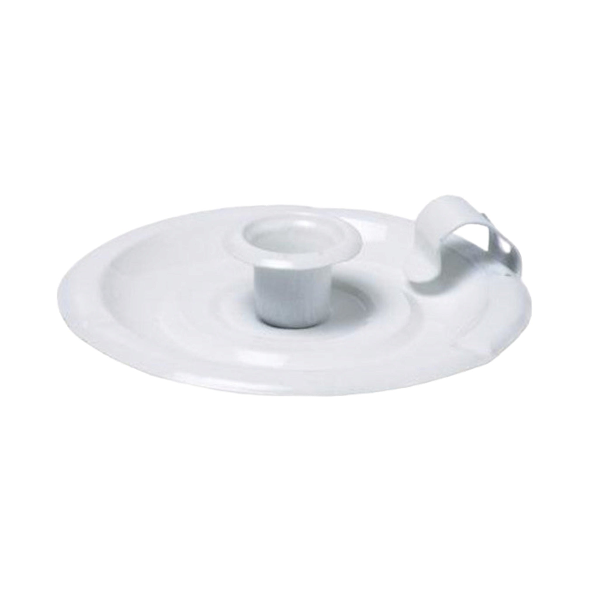 Metal Candle Stick Holder White