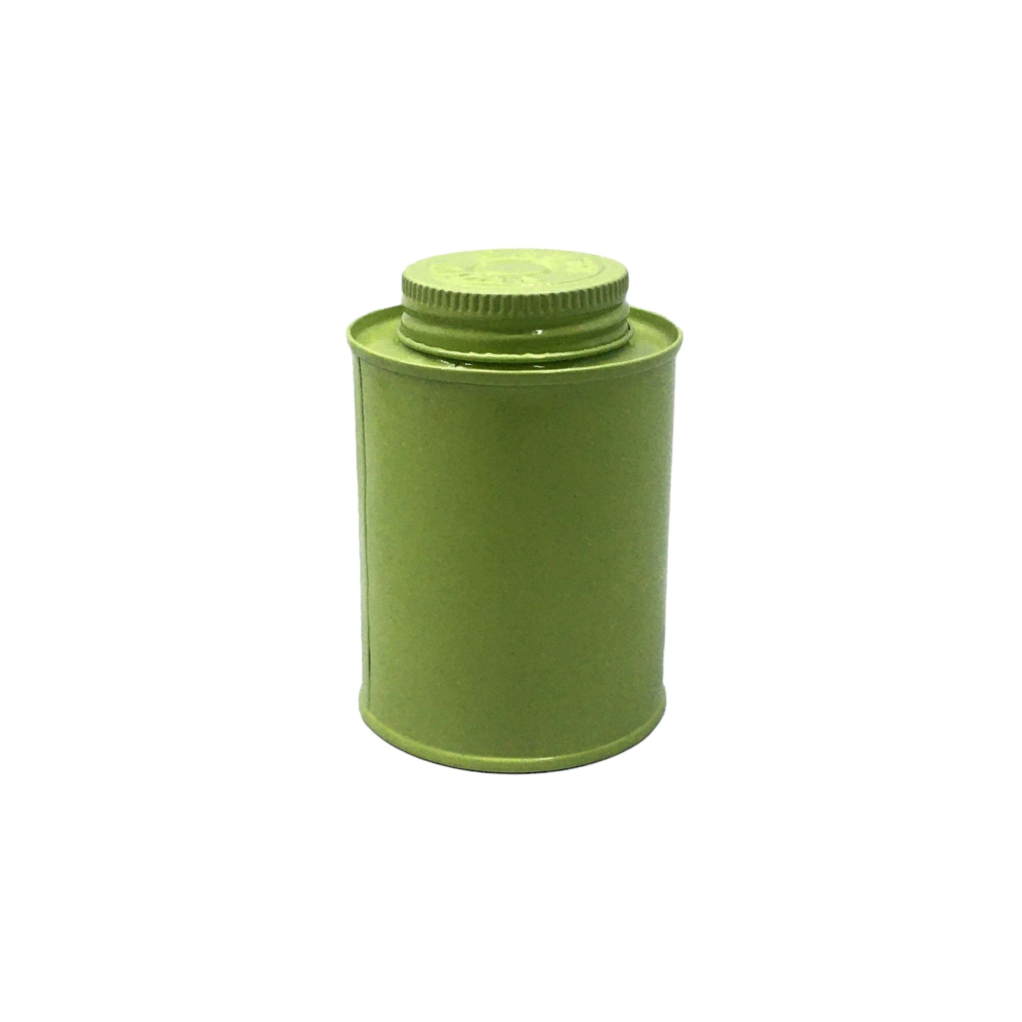 Vintage Spice Tin Canister Lime Green 6x9.5cm