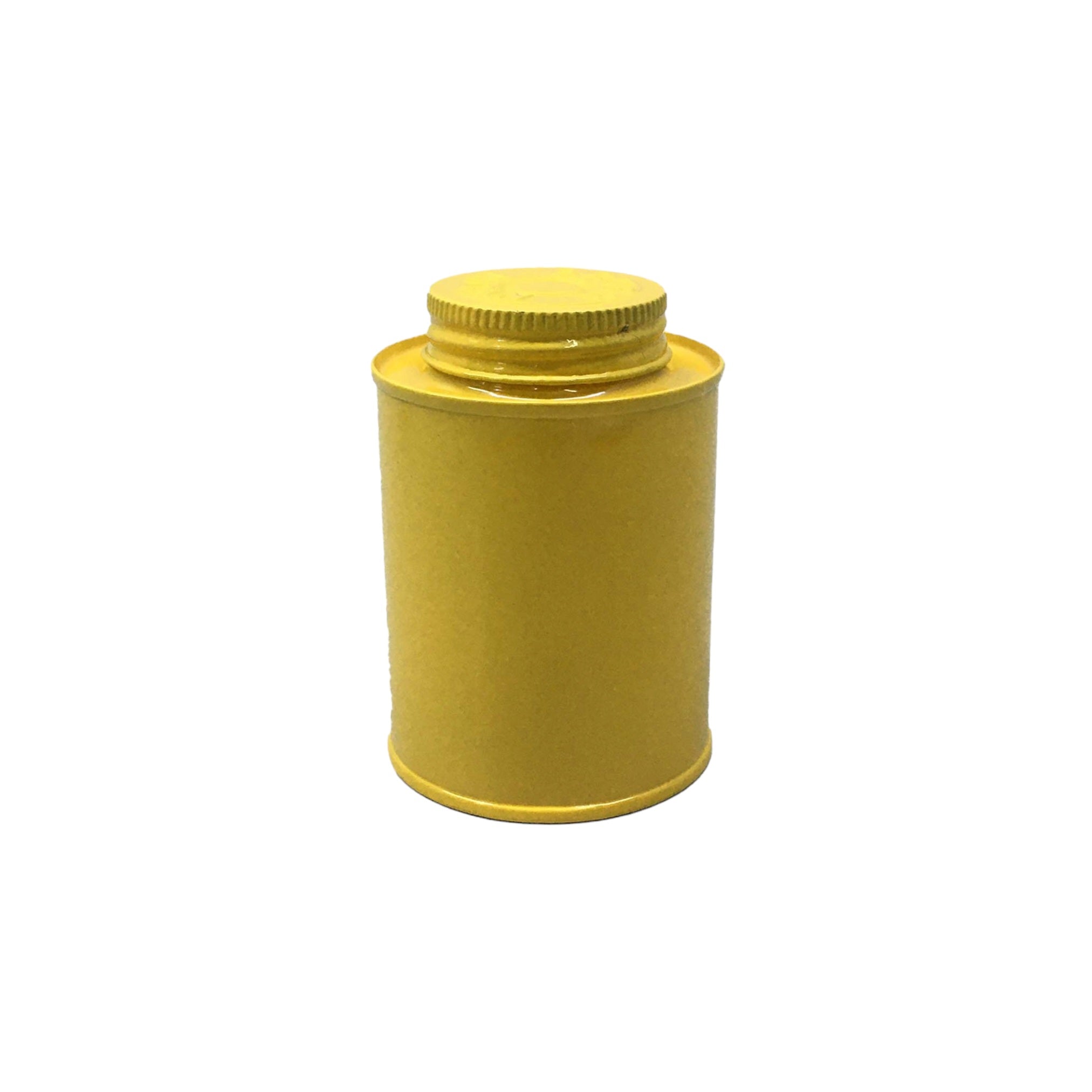 Vintage Spice Tin Canister Yellow  6x9.5cm