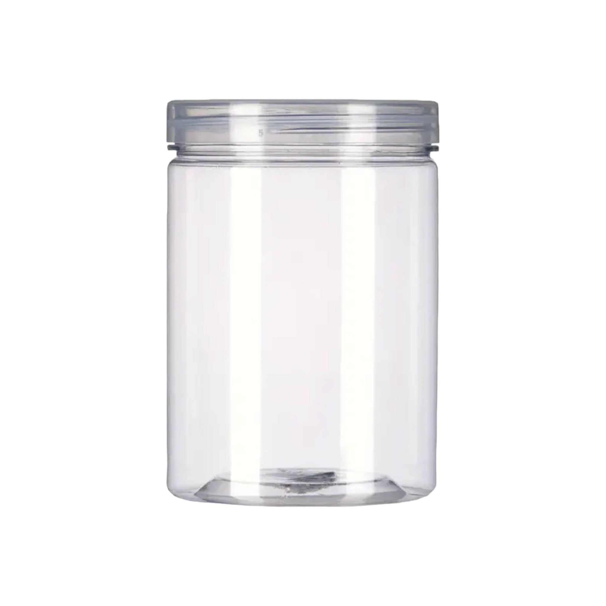 1L PET Jar Container with Lid Crystal Clear