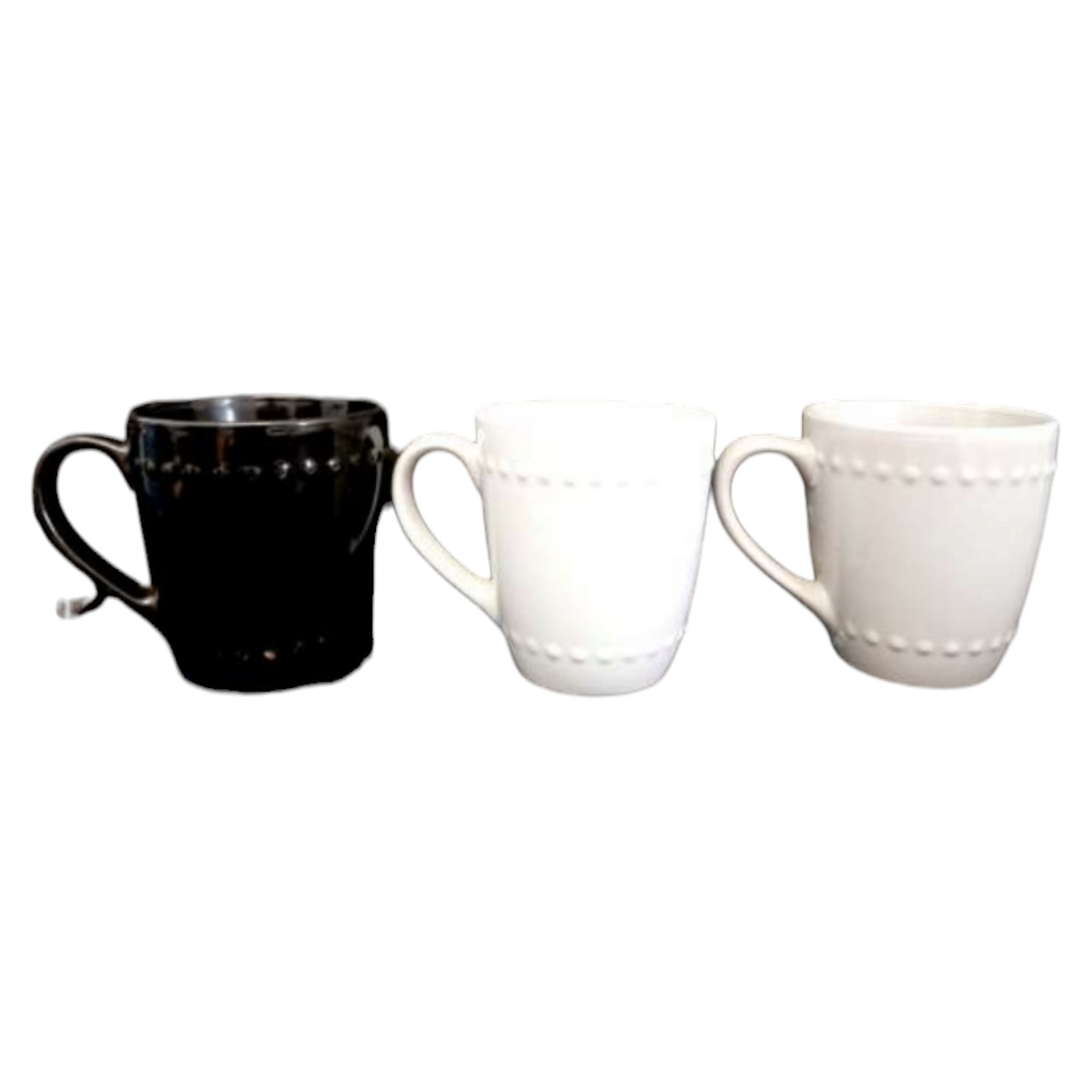 Ceramic Coffee Mug Embossed 13oz