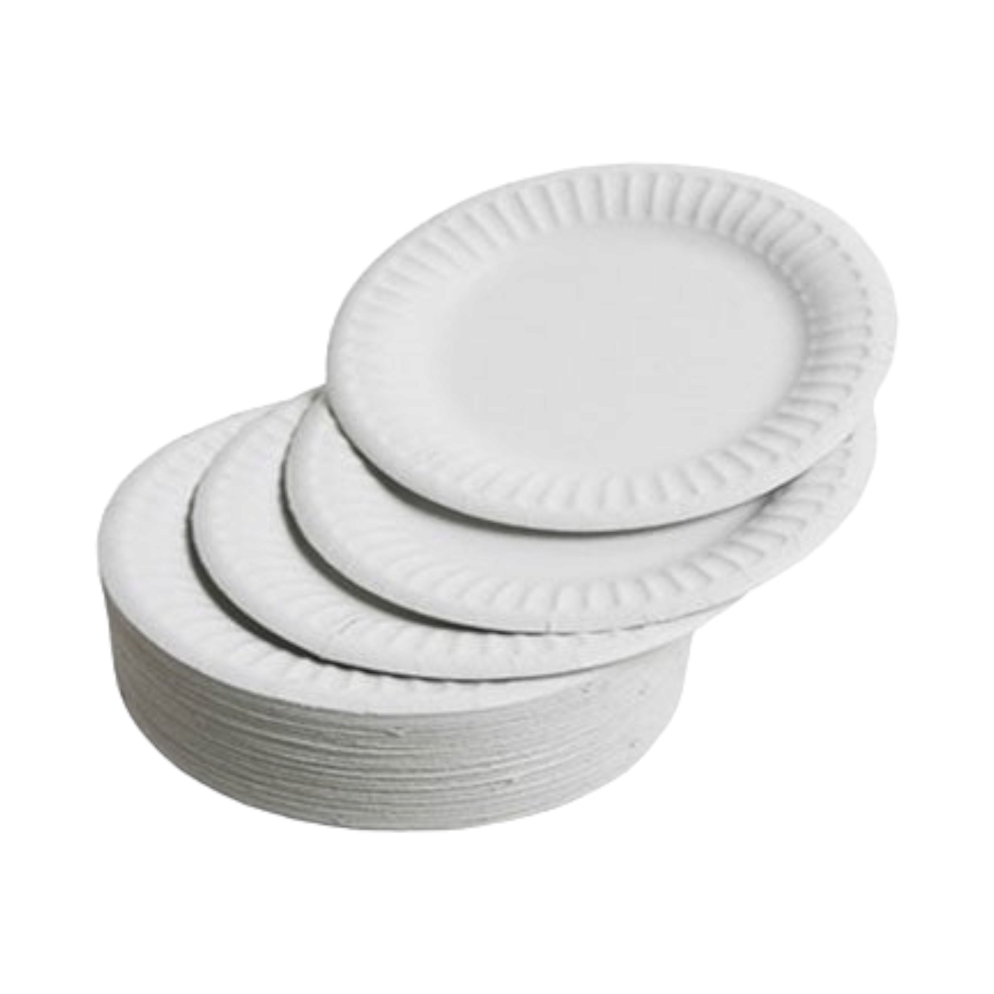 Disposable Paper Plates 230mm White 50pack