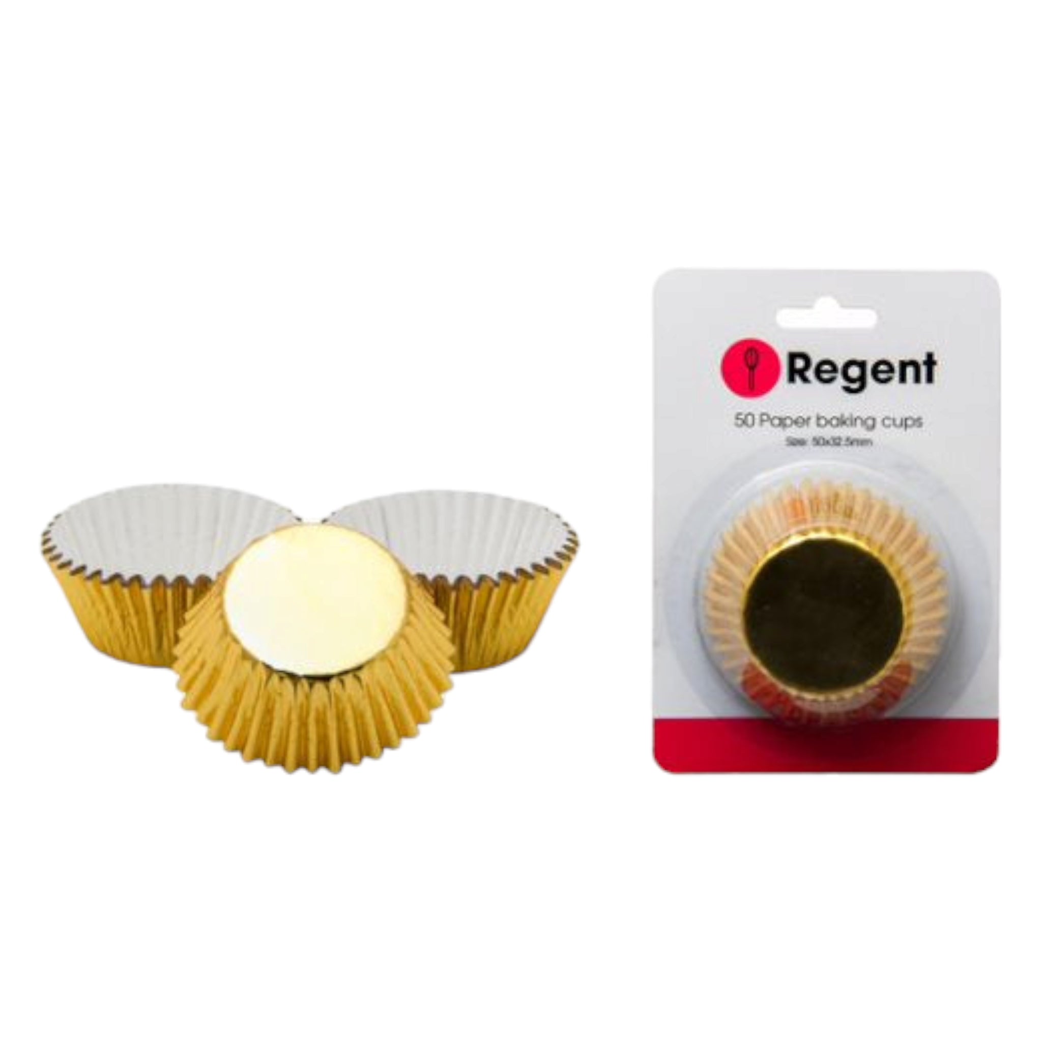 Regent Foil Baking Paper Cupcake Liner Cups 50pcs 71410