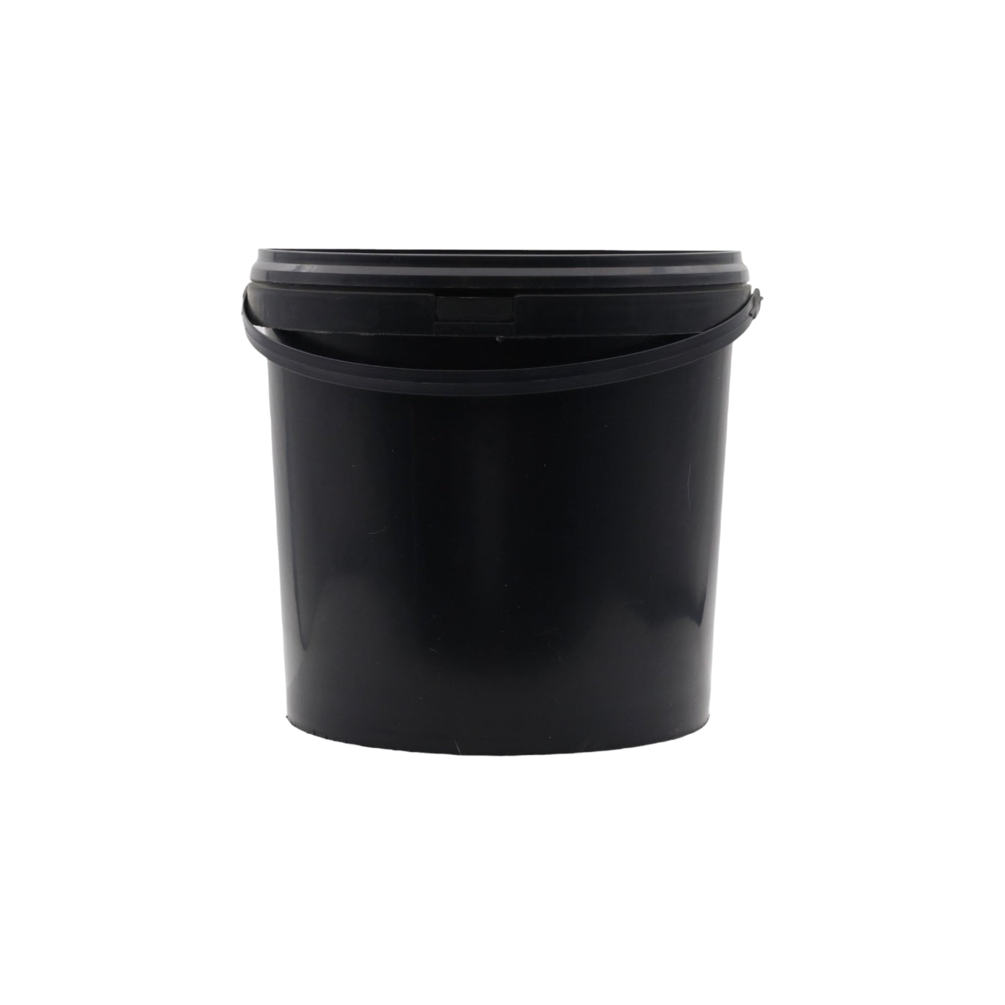 10L Econo Plastic Bucket Recycled Black with Lid