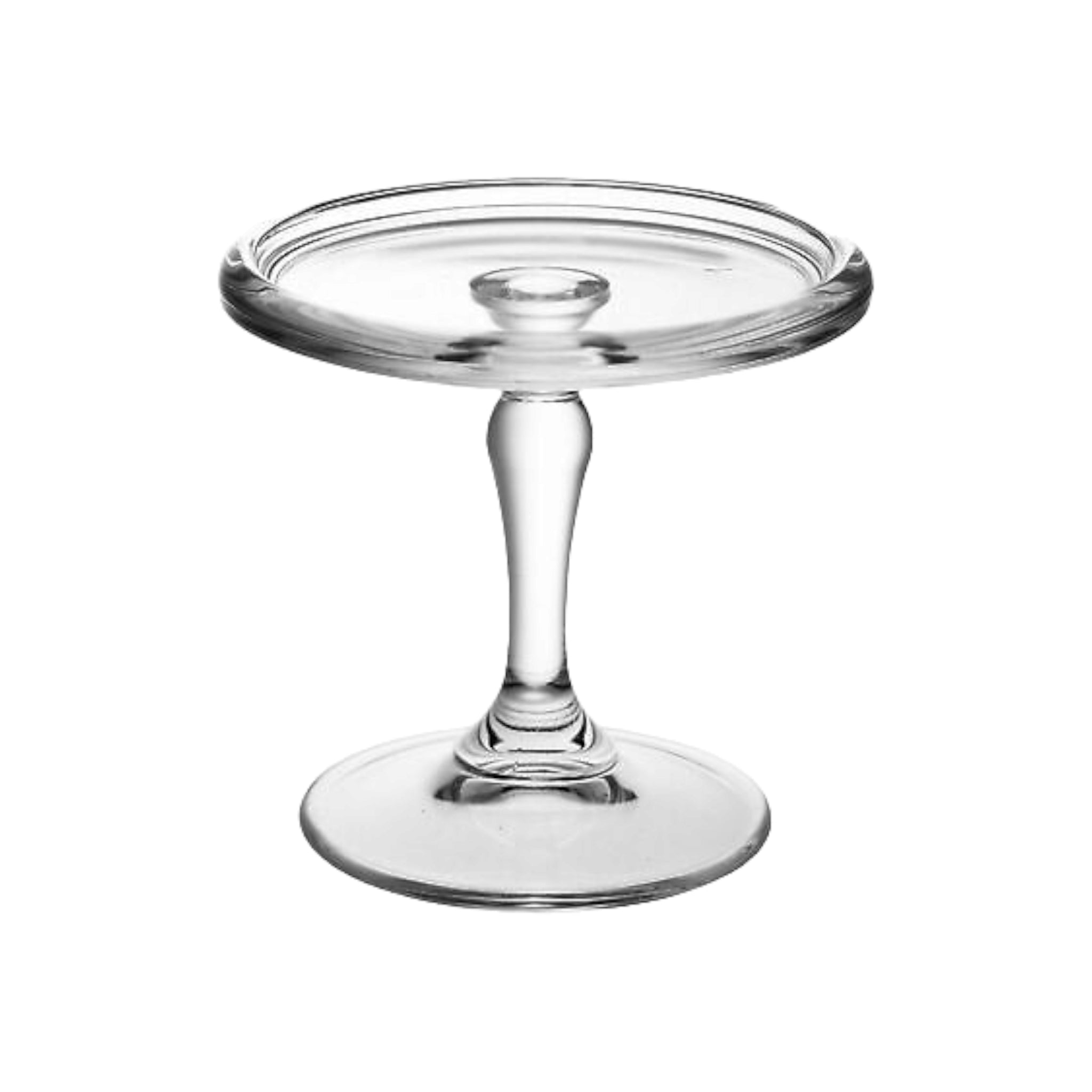 Pasabahce Mini Patisserie Cupcake Serving Stand with Glass Dome Lid 19.8x11cm