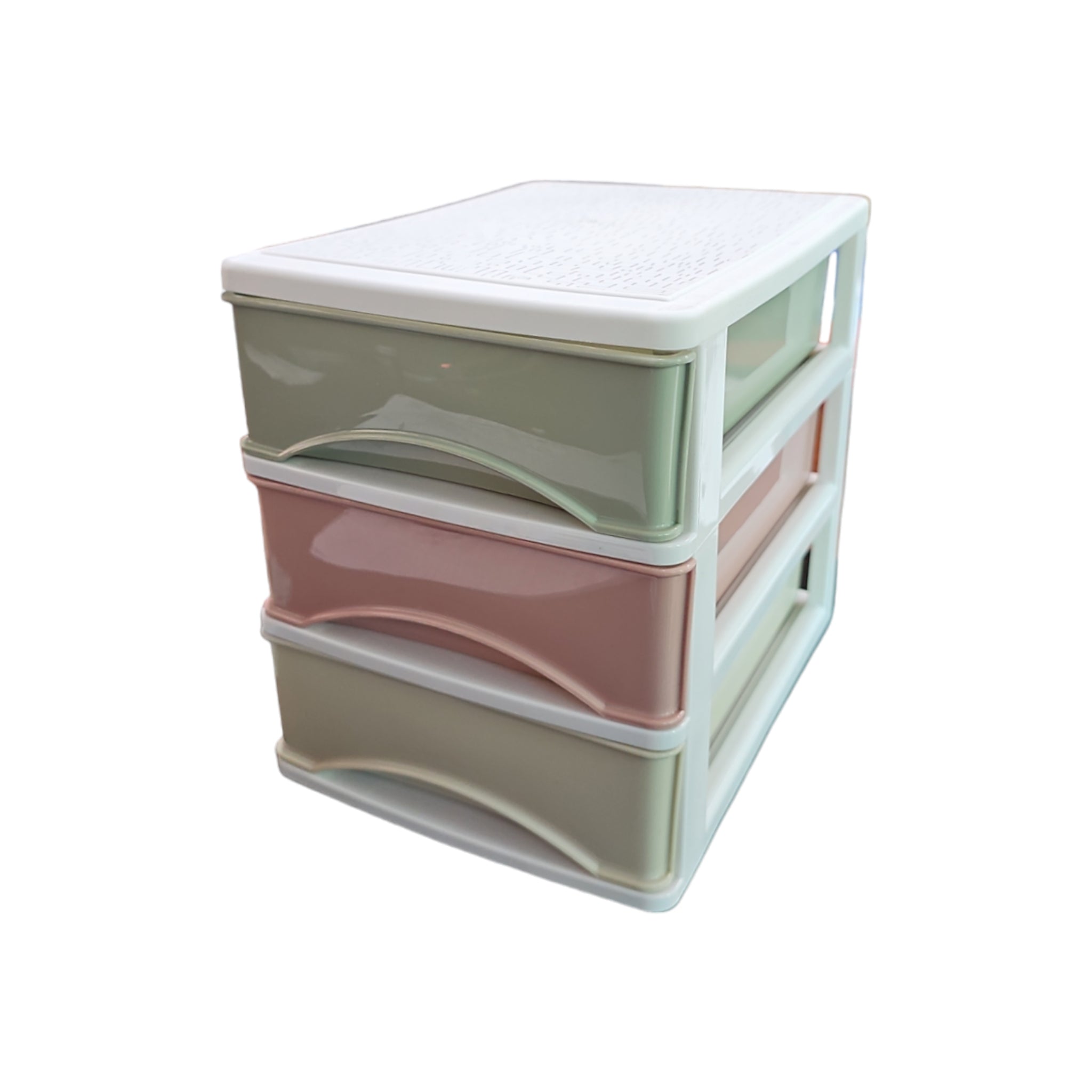 3-Drawer Mini Storage Box Pastel Color 19x22x15.5cm  141