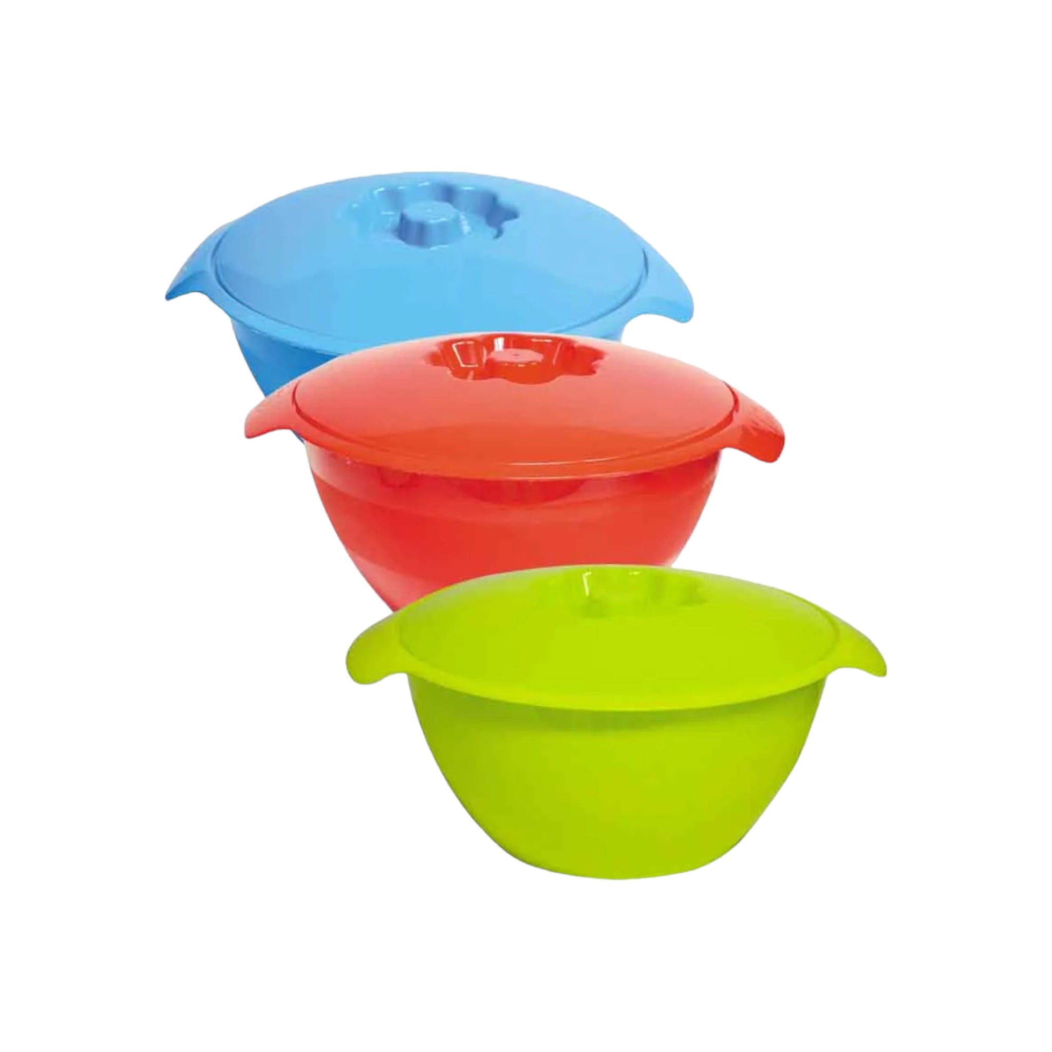 Elite Premium Plastic Salad Bowl Round with Lid PSEB