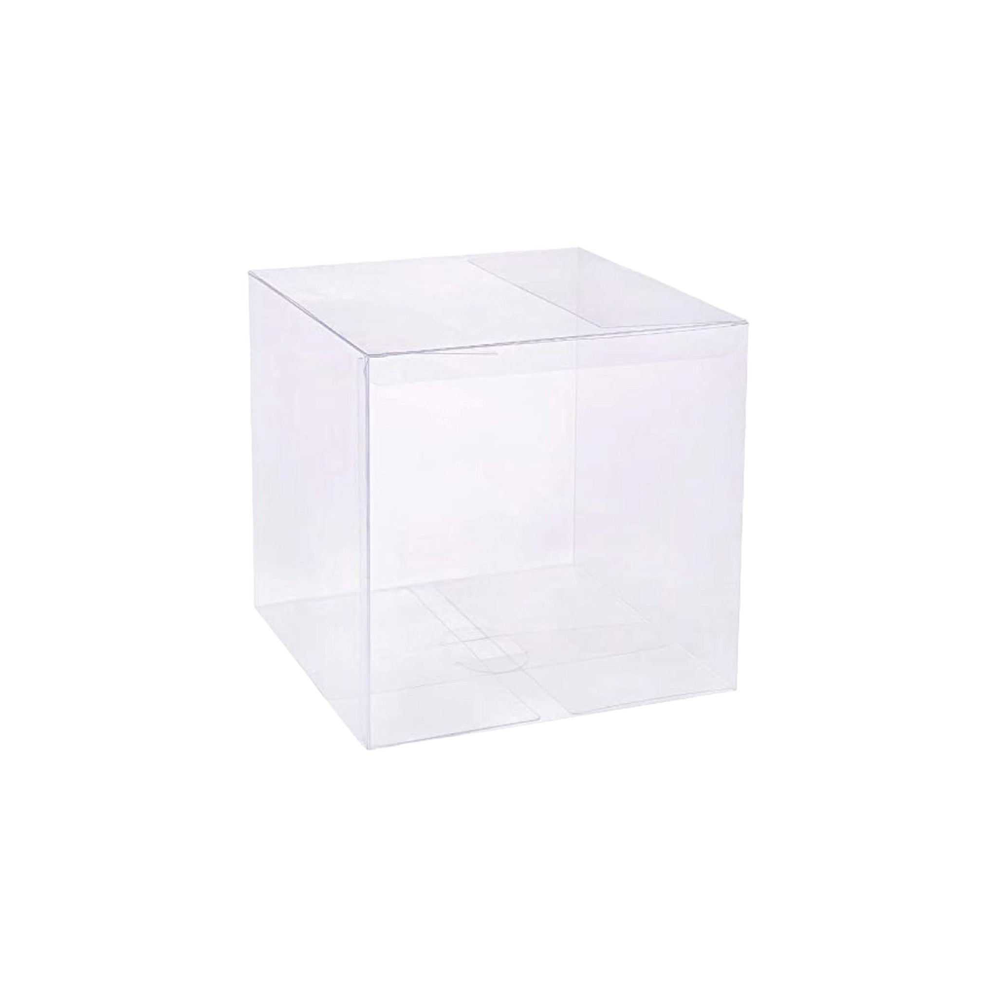 PVC Gift Box Clear 10x10x10cm Cupcake Box 12pack