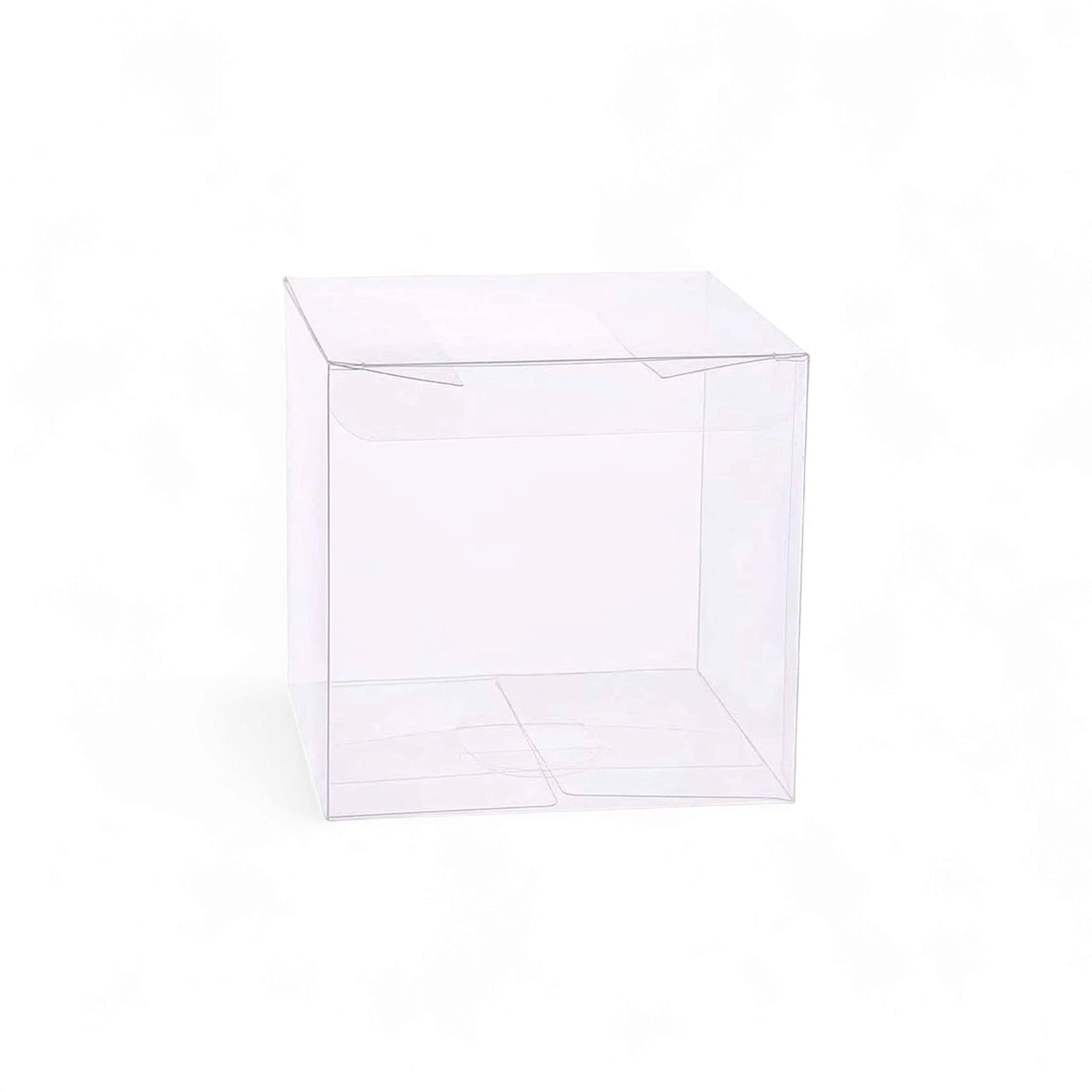 PVC Gift Box Clear 5x5x6cm Cupcake Box 12pcs