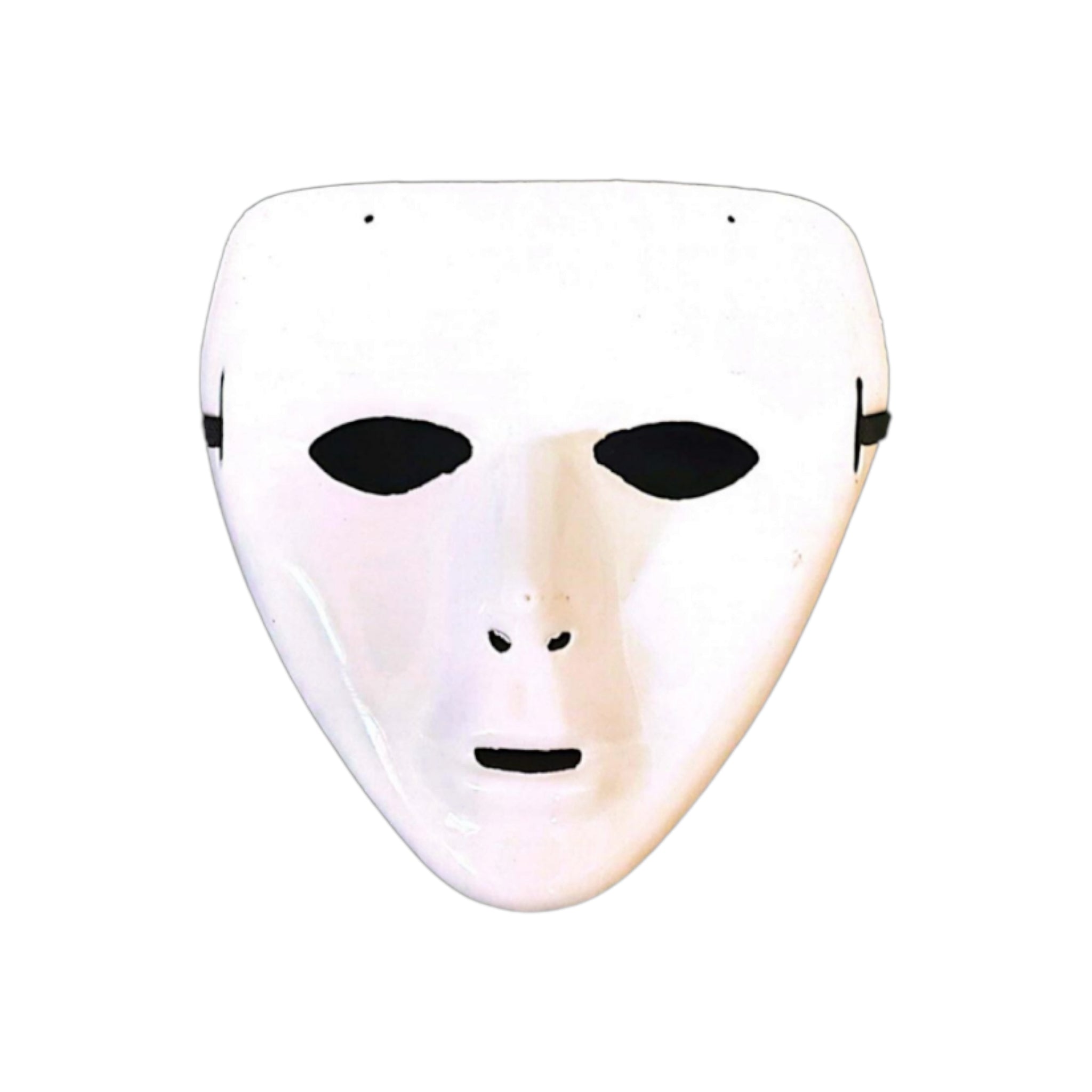 Masquerade Party Mask Plain White PET Plastic