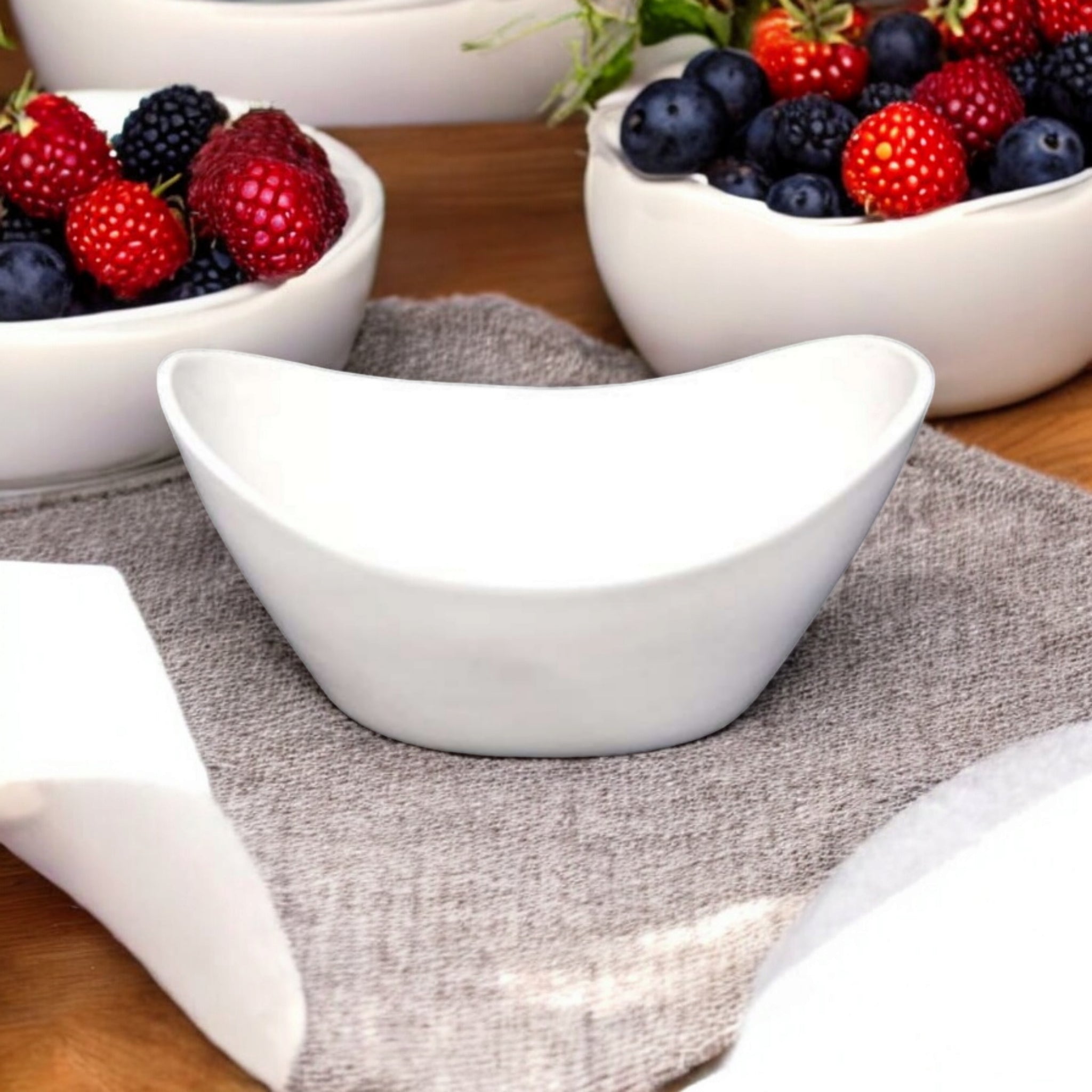 Ceramic Serving Bowl 20.5x9.5x10cm 8inch Oval