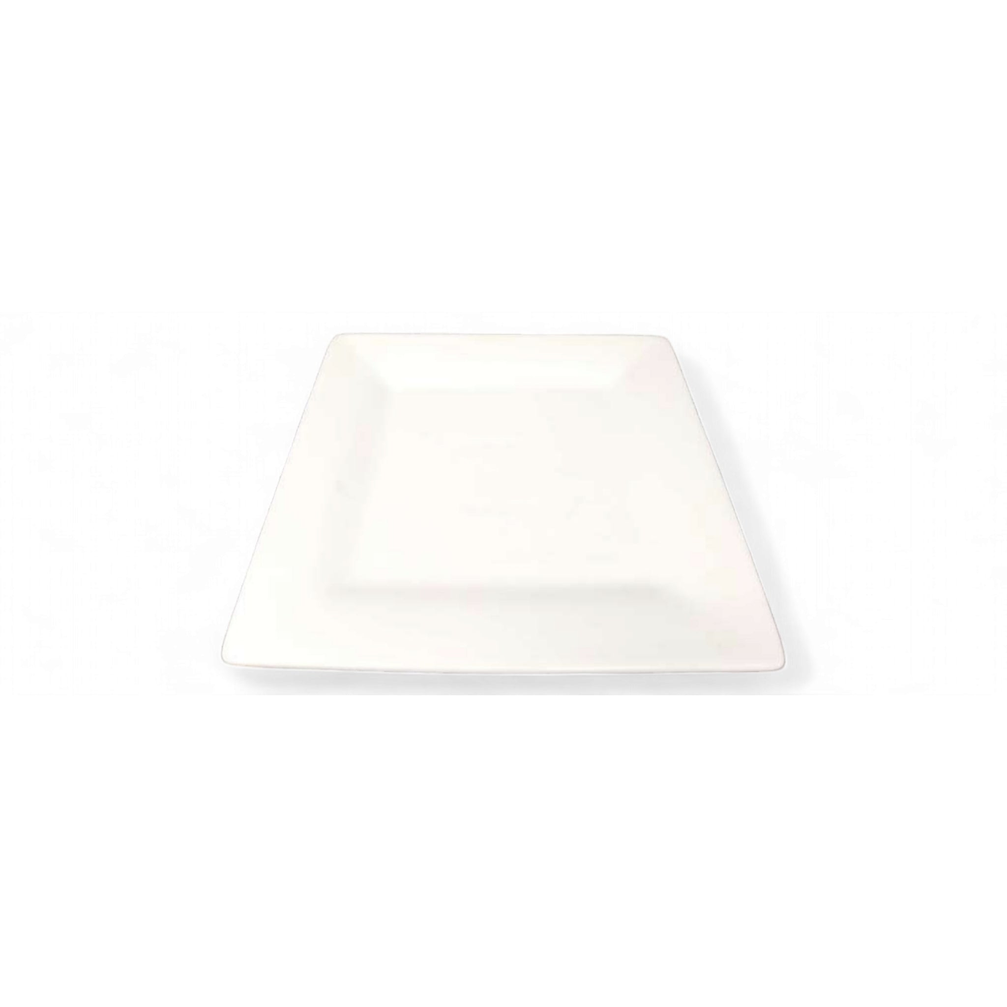 Ceramic Square Dinner Plate 18.5x2cm 7.5inch White